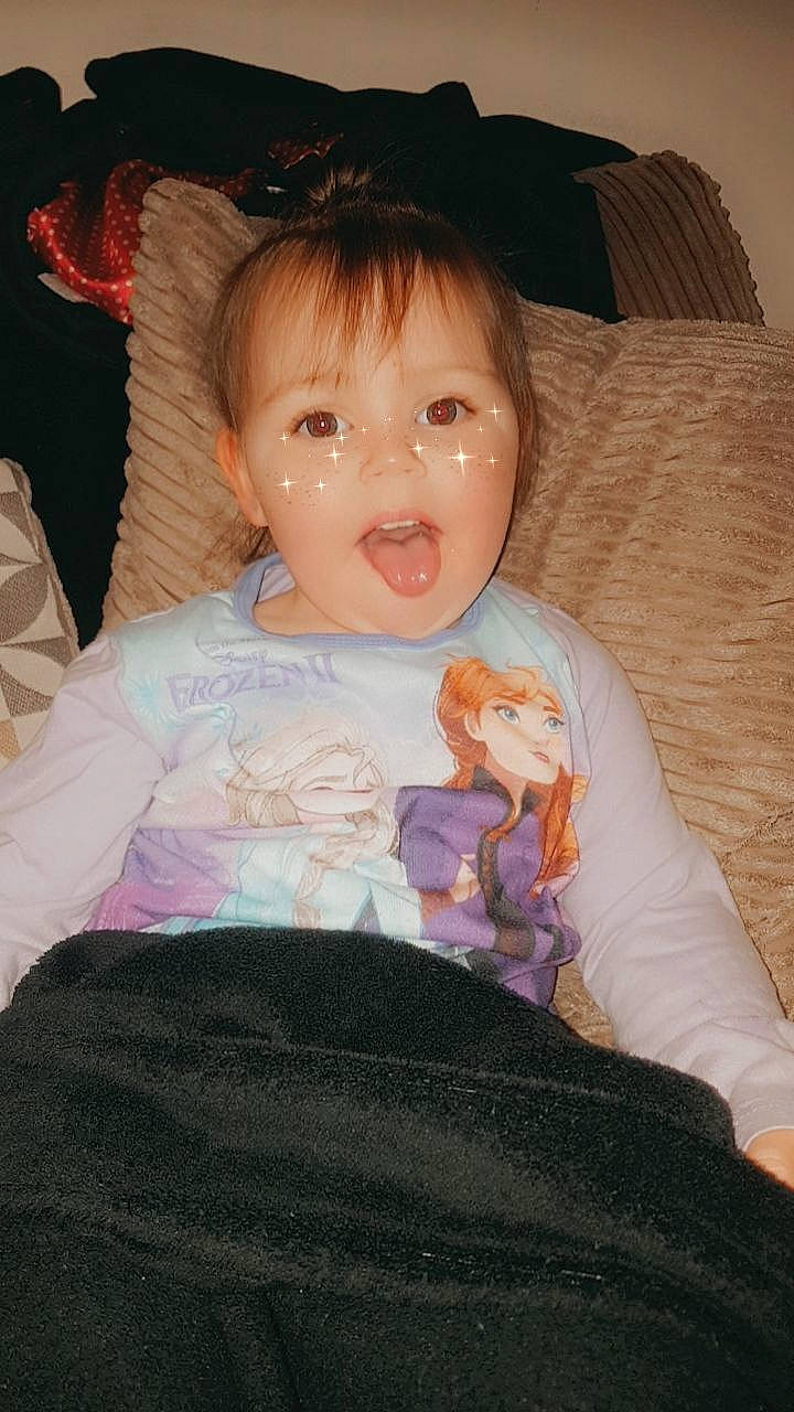 Louisa joined the competition — help win amazing prizes! baby, cheek, child, eye, headgear, iris, person, pink, skin, toddler