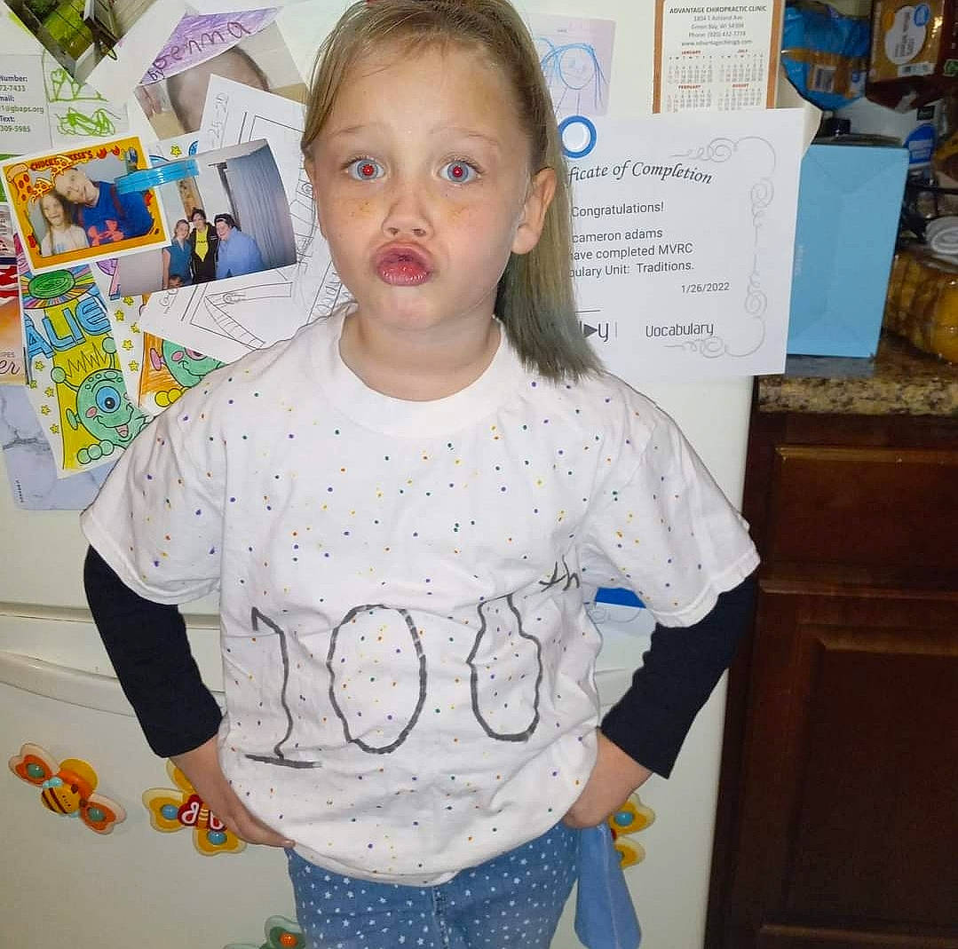 Gemma is registered to the contest to win money with this photo: art, baby, baby_toddler_clothing, cheek, child, child_art, event, eyelash, fun, paint, painting, pattern, person, room, sleeve, t_shirt, toddler, top, visual_arts