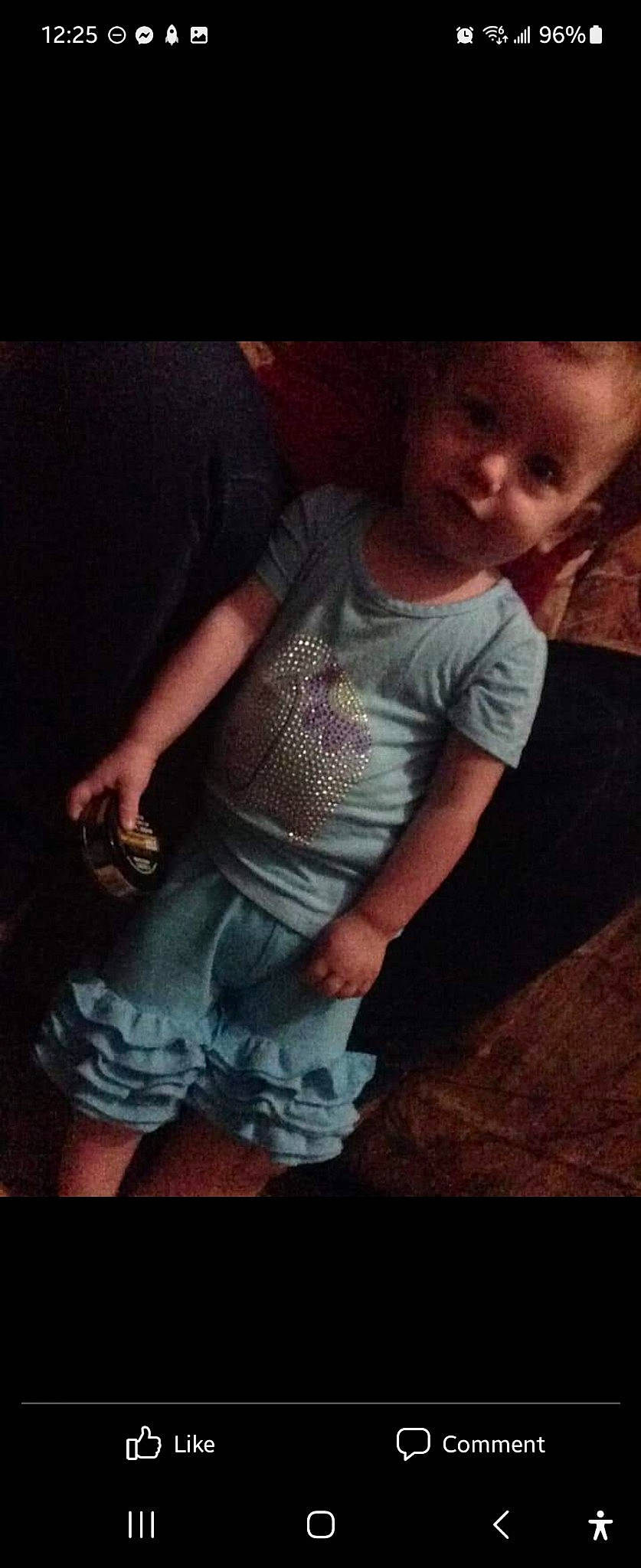 Serenity is registered to the contest to win money with this photo: arm, chest, cool, darkness, elbow, flash_photography, gesture, happy, human_body, human_leg, mouth, neck, person, shorts, sleeve, smile, t_shirt, thigh, tints_and_shades, toddler