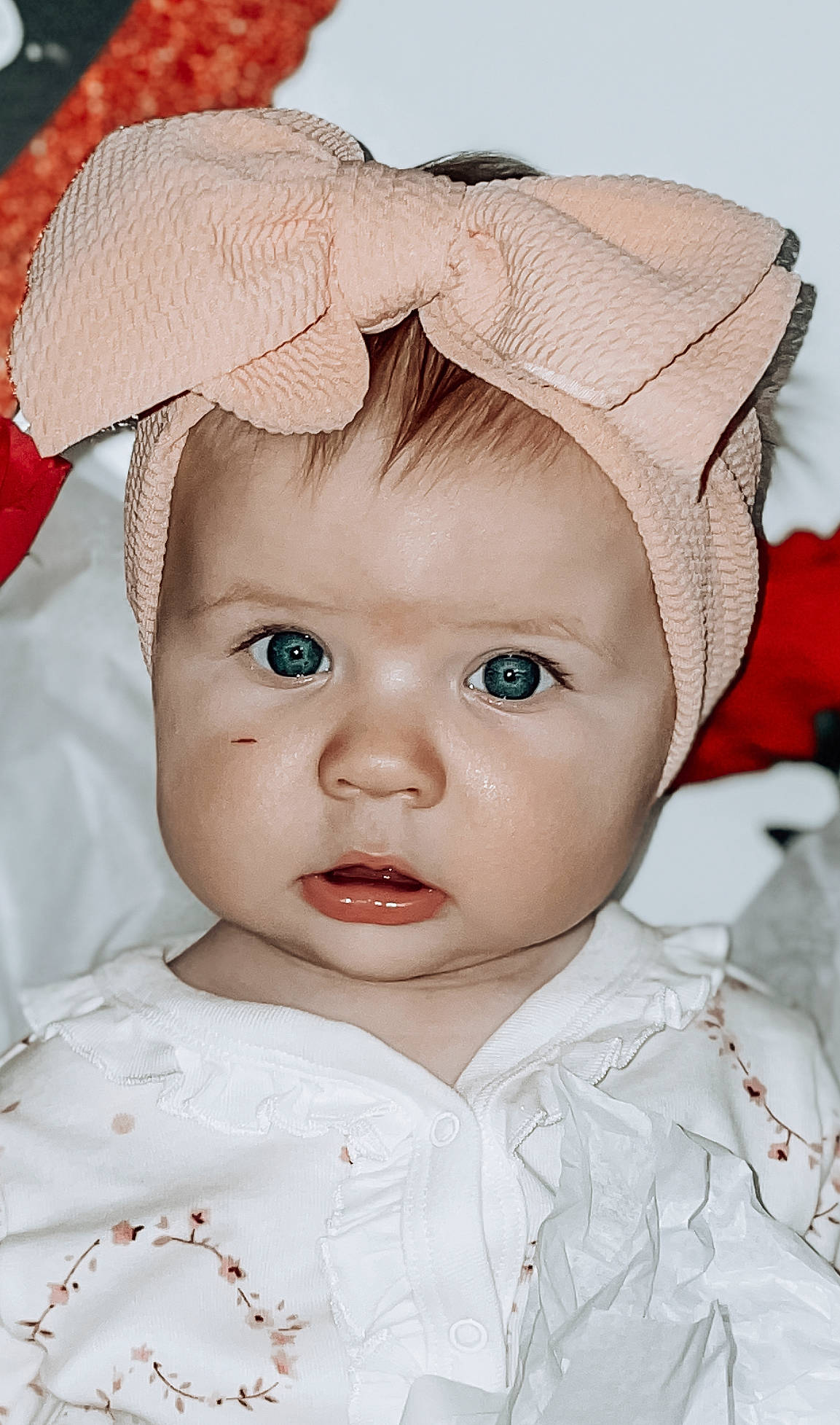 Ellianna joined the competition — help win amazing prizes! cap, cheek, chin, eye, eyebrow, eyelash, face, facial_expression, hat, head, headgear, iris, lip, nose, outerwear, person, pink, skin, sleeve, toddler