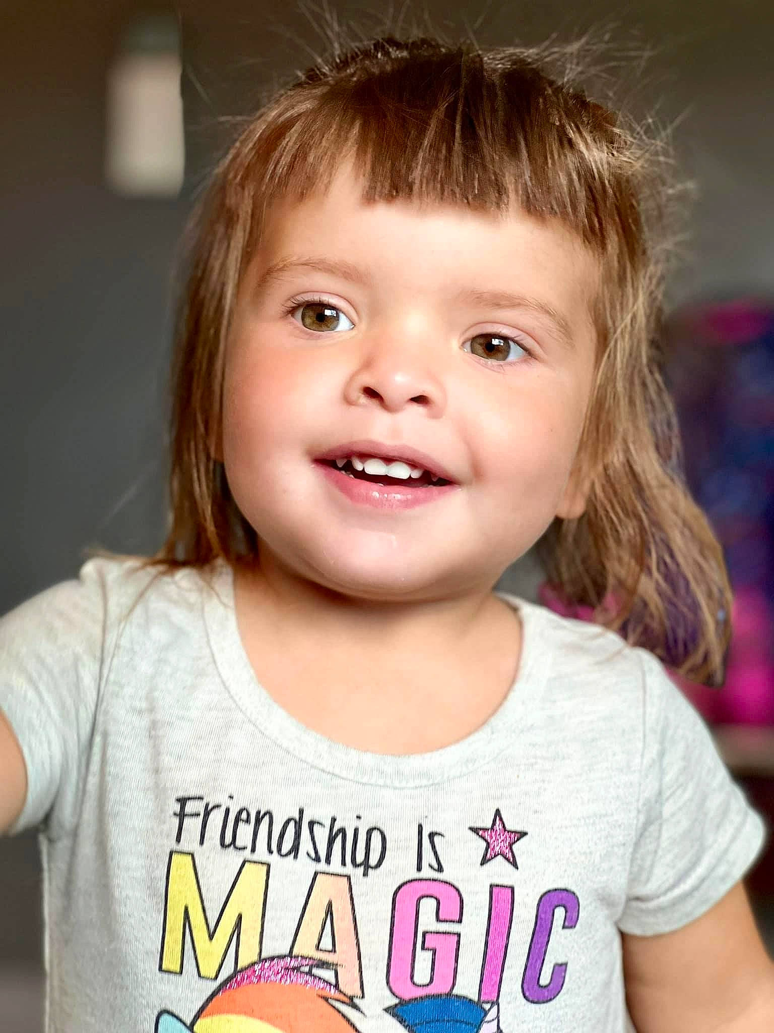 Arya joined the competition — help win amazing prizes! baby_toddler_clothing, bangs, blond, cheek, child, chin, eyelash, flash_photography, fun, gesture, happy, iris, joy, logo, people, person, portrait_photography, skin, sleeve, smile