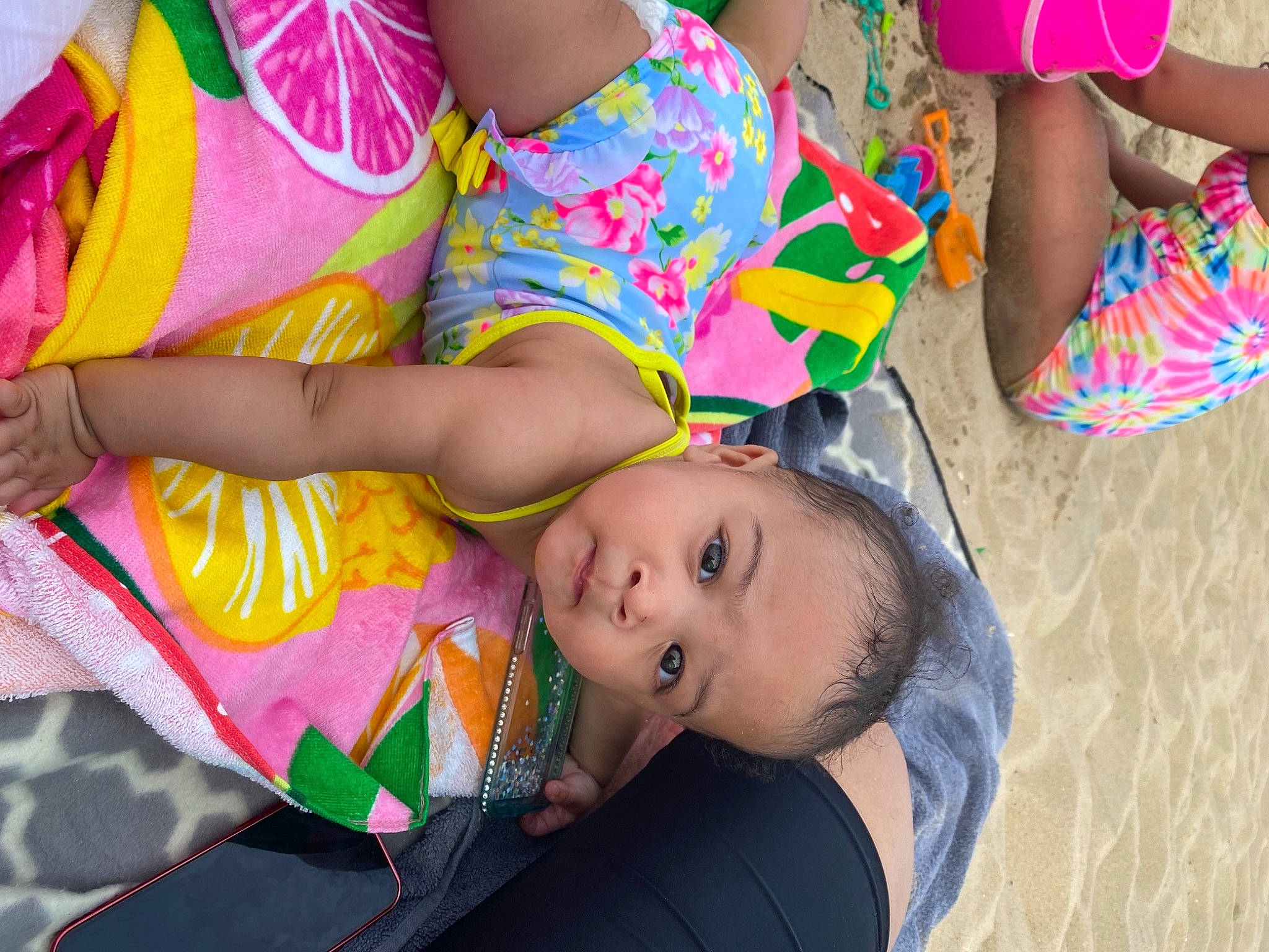 Avalynn joined the competition — help win amazing prizes! baby_toddler_clothing, child, dress, event, fun, grass, happy, human_leg, leisure, pattern, person, pink, red, shorts, skin, textile, thigh, toddler, tree, white