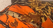 Patience is registered to the contest to win money with this photo: animal, blanket, brown, comfort, cozy, cute, domestic_animal, feline, fur, hidden, indoor, kitten, nap, orange, pattern, pet, resting, sleeping, soft, young