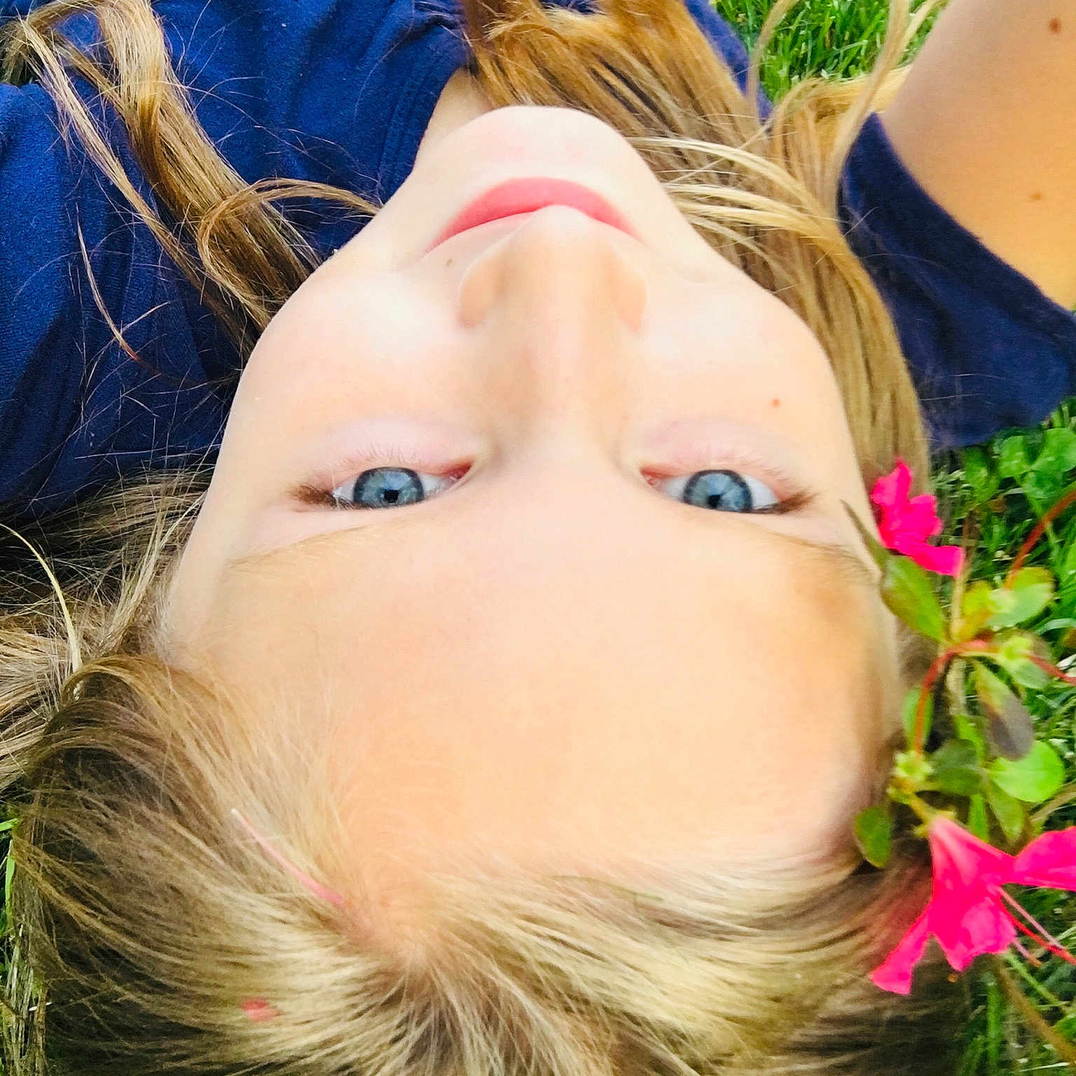 Sara joined the competition — help win amazing prizes! bangs, black_hair, eye, eyebrow, eyelash, eyewear, fawn, flower, grass, happy, iris, lip, long_hair, mouth, nose, people_in_nature, plant, skin, sunlight, textile
