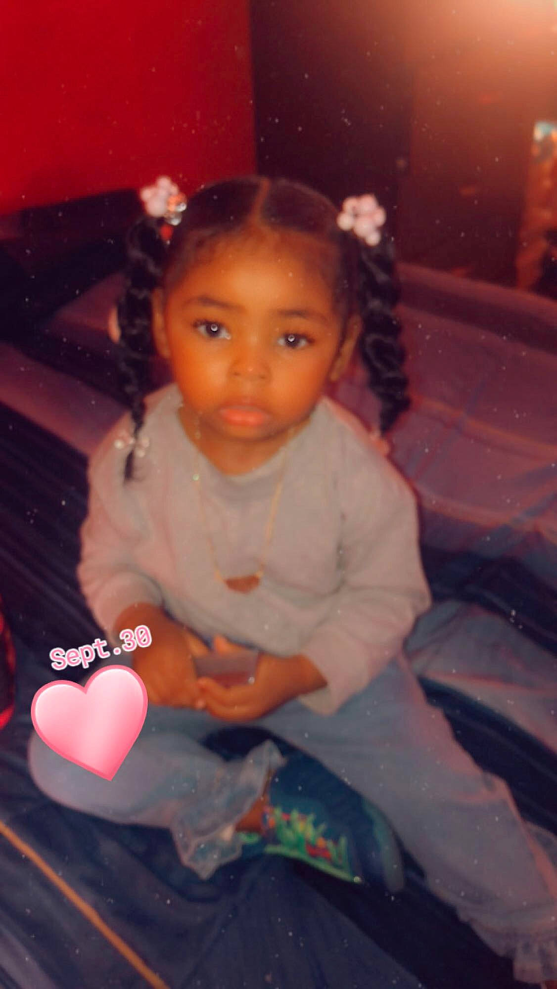 Gianah joined the competition — help win amazing prizes! baby, baby_toddler_clothing, cheek, child, event, flash_photography, fun, happy, iris, lap, lip, magenta, nose, person, pink, room, sitting, skin, toddler