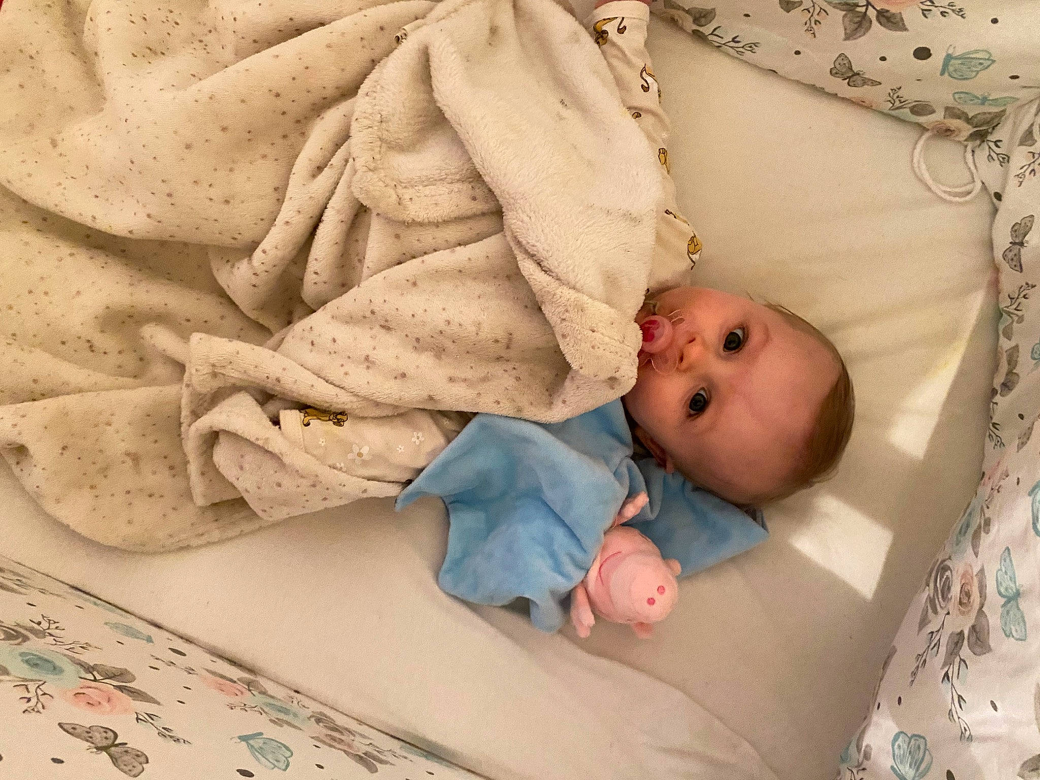 Lïana a rejoint le concours — aidez-le/la à gagner de superbes lots ! baby, baby_products, baby_safety, baby_sleeping, baby_toddler_clothing, bedding, bedtime, child, comfort, eye, face, facial_expression, head, human_body, infant_bed, linens, person, skin, textile, toddler