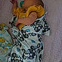 Ashlee joined the competition — help win amazing prizes! baby, sleeping, blanket, yellow_clothing, elephant_pattern, pink_blanket, infant, cozy, pacifier, soft_texture, child, resting, cute, indoors, portrait, small_hands, peaceful, wrapped, lying_down, newborn