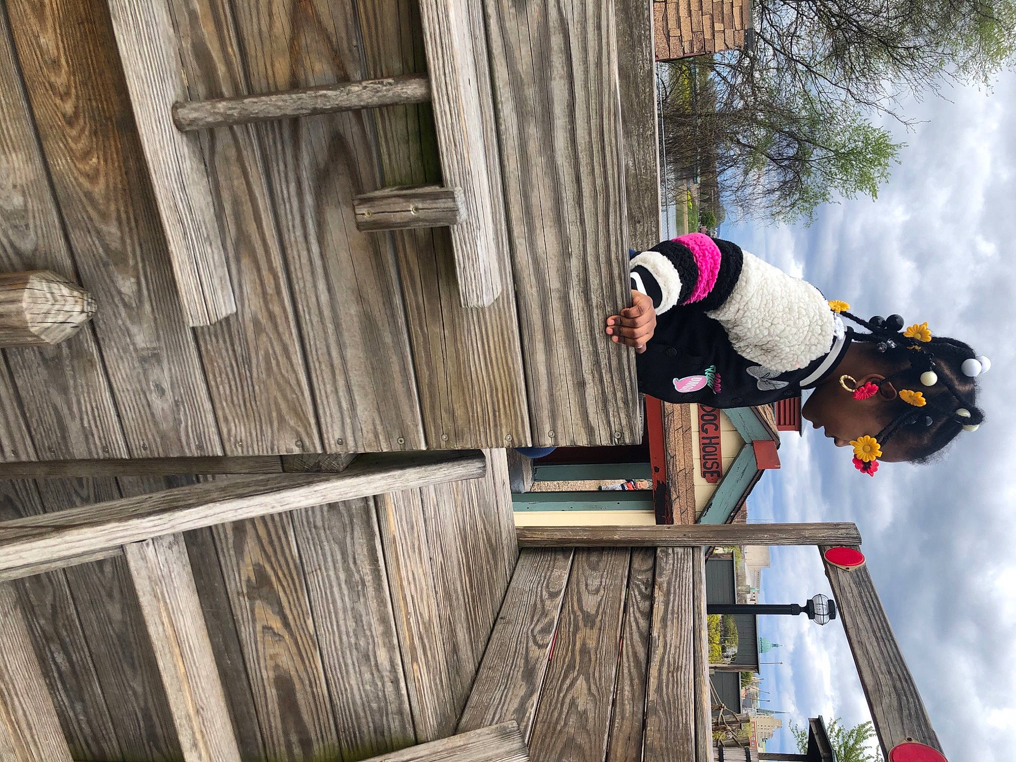 Aliya is registered to the contest to win money with this photo: adventure, carmine, cloud, extreme_sport, fun, goggles, handrail, hardwood, helmet, leisure, lumber, person, plank, plant, recreation, sky, sunglasses, tree, window, wood