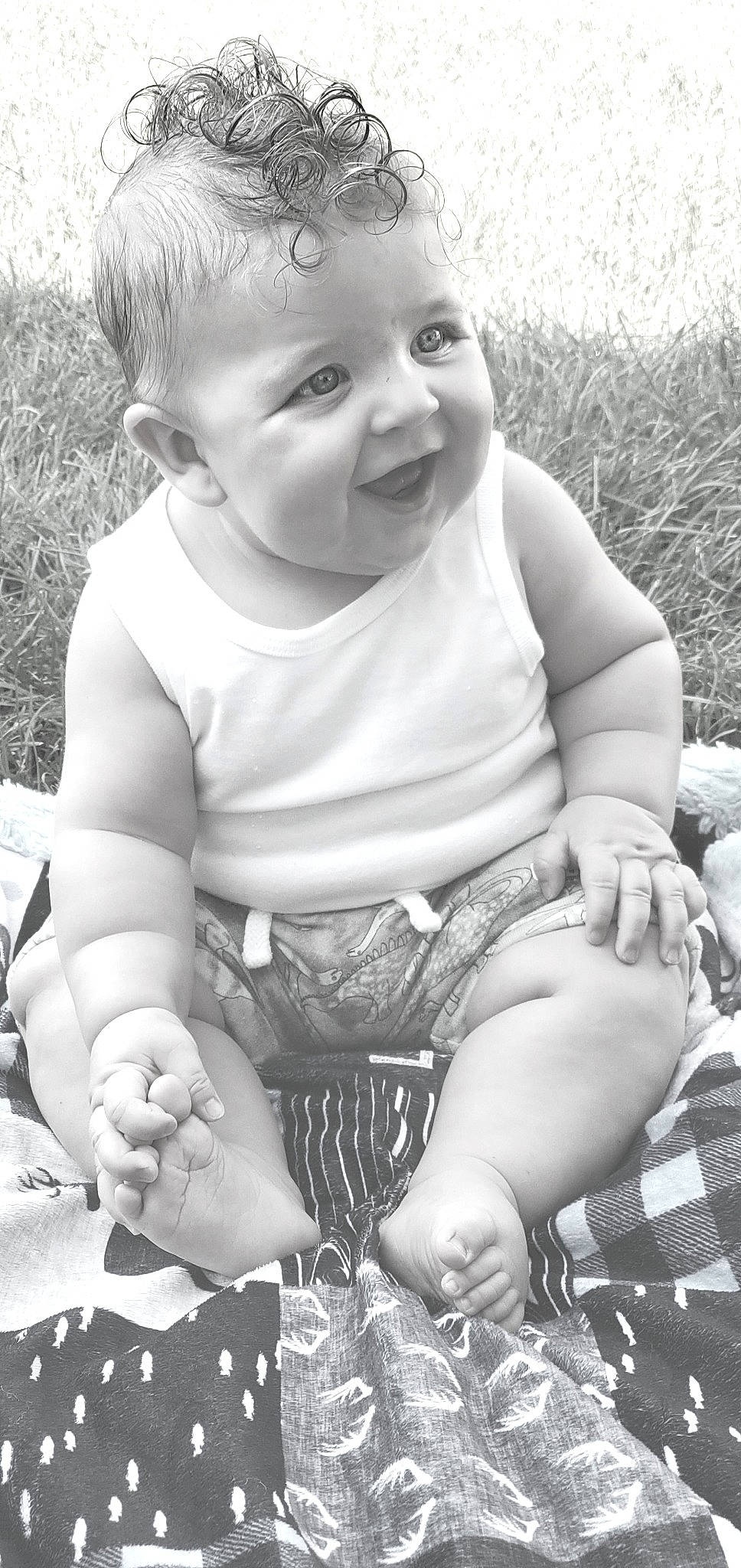 Axle joined the competition — help win amazing prizes! arm, black, black_and_white, eye, face, facial_expression, gesture, hairstyle, happy, head, human, human_body, iris, leg, organ, person, photograph, skin, smile, standing