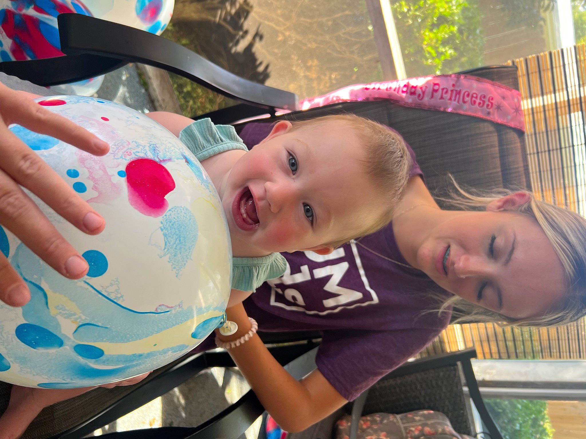 Eden joined the competition — help win amazing prizes! baby_toddler_clothing, child, cool, eye, facial_expression, fun, grass, happy, leisure, mammal, person, pink, play, recreation, skin, smile, t_shirt, toddler, tree, vacation