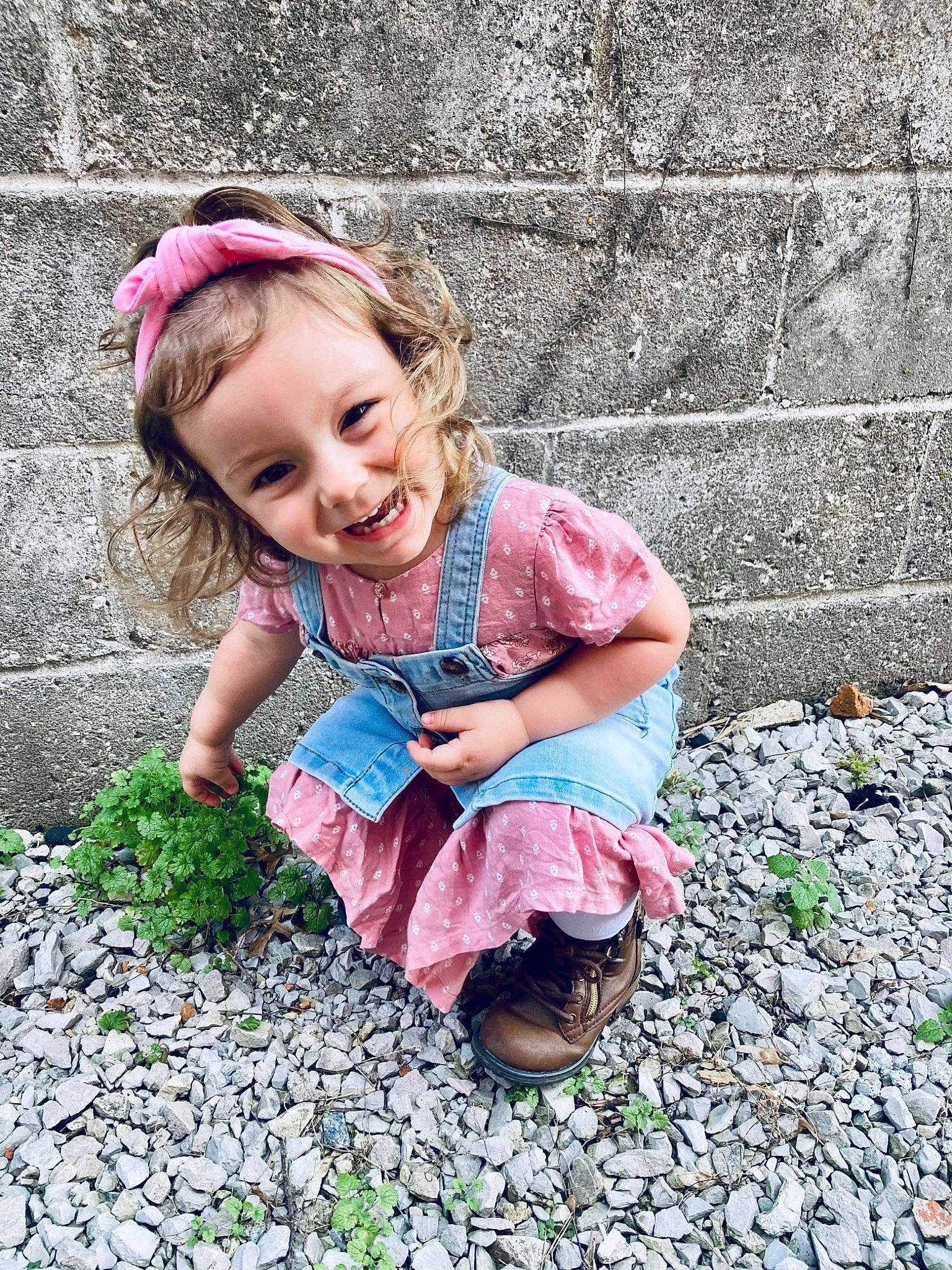 Aspen joined the competition — help win amazing prizes! baby_toddler_clothing, child, design, eyewear, foot, fun, grass, hand, happy, joy, leisure, magenta, pattern, people_in_nature, person, pink, plant, road_surface, sitting, smile