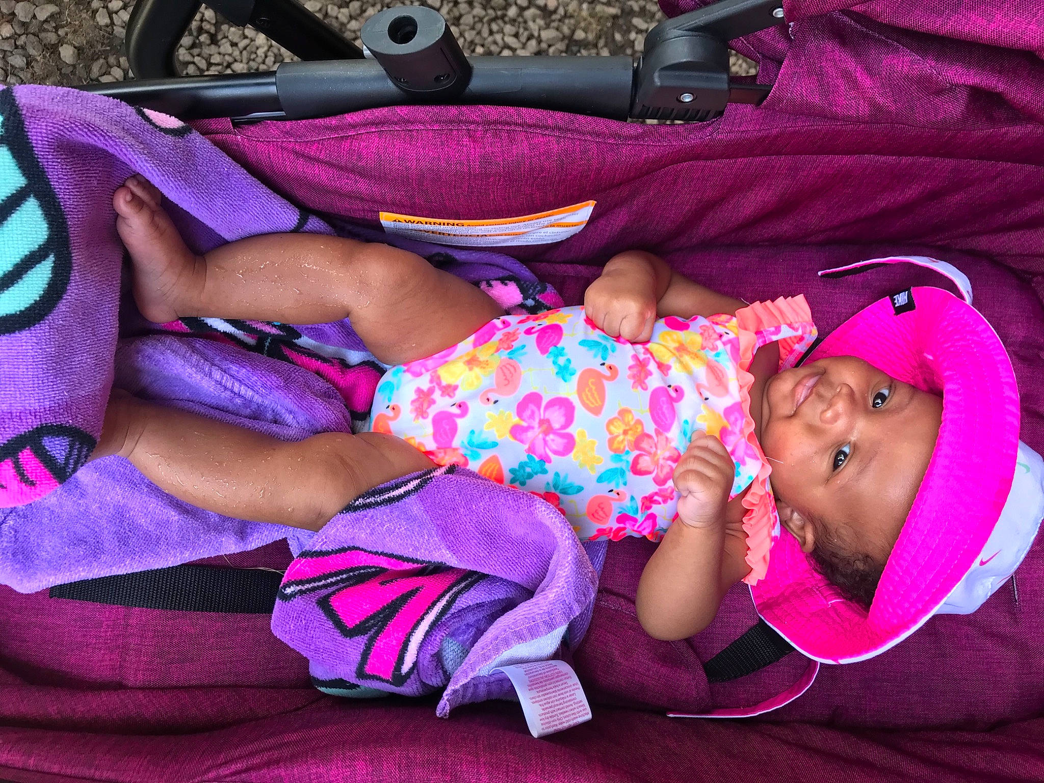 Laryha joined the competition — help win amazing prizes! baby, child, fun, magenta, person, pink, purple, sleep, textile, toddler, violet