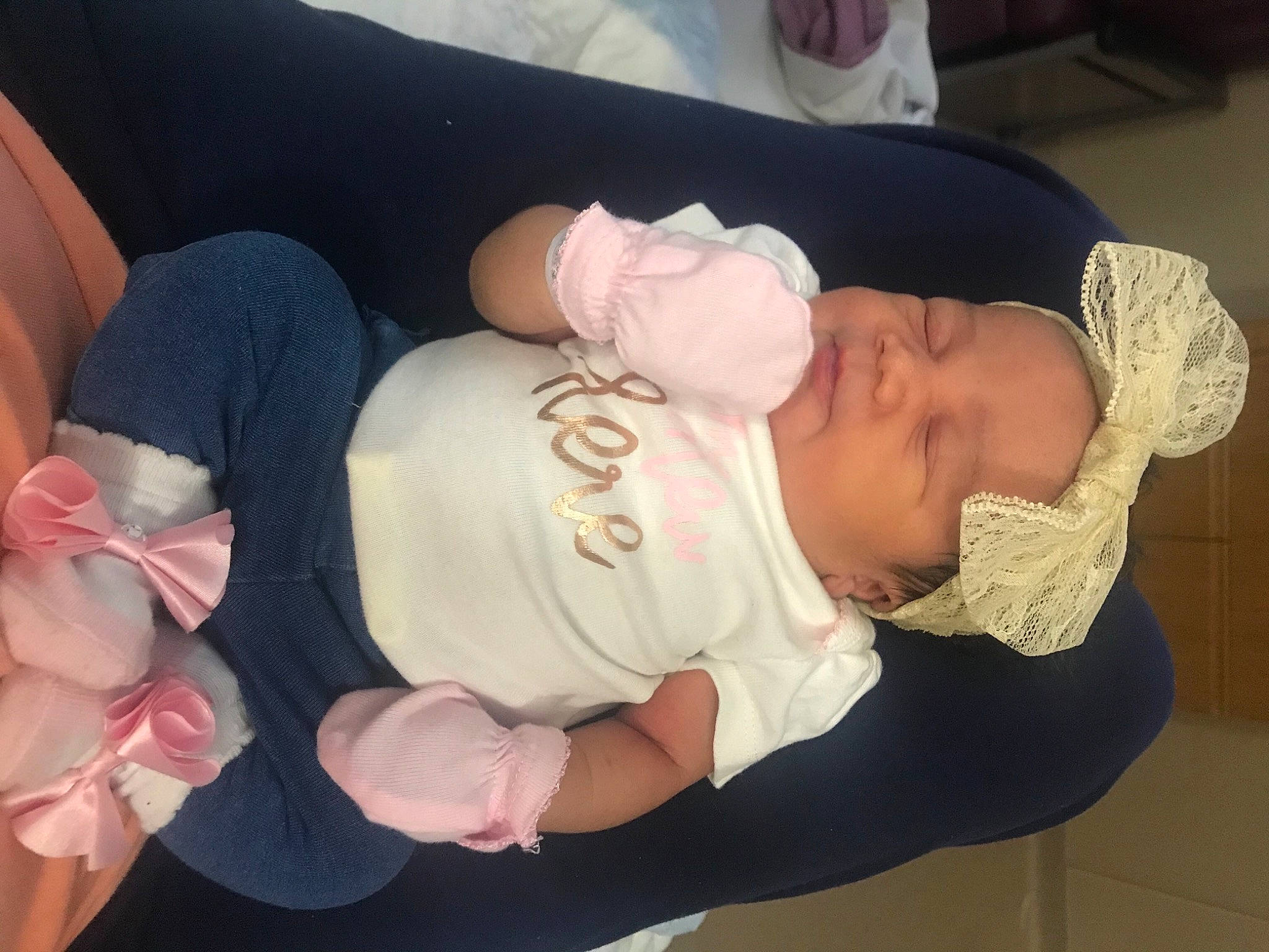 Laryha joined the competition — help win amazing prizes! abdomen, arm, baby, birth, cheek, child, ear, finger, hand, happy, headgear, joint, leg, nap, person, physical_fitness, pink, sitting, sleep, toddler