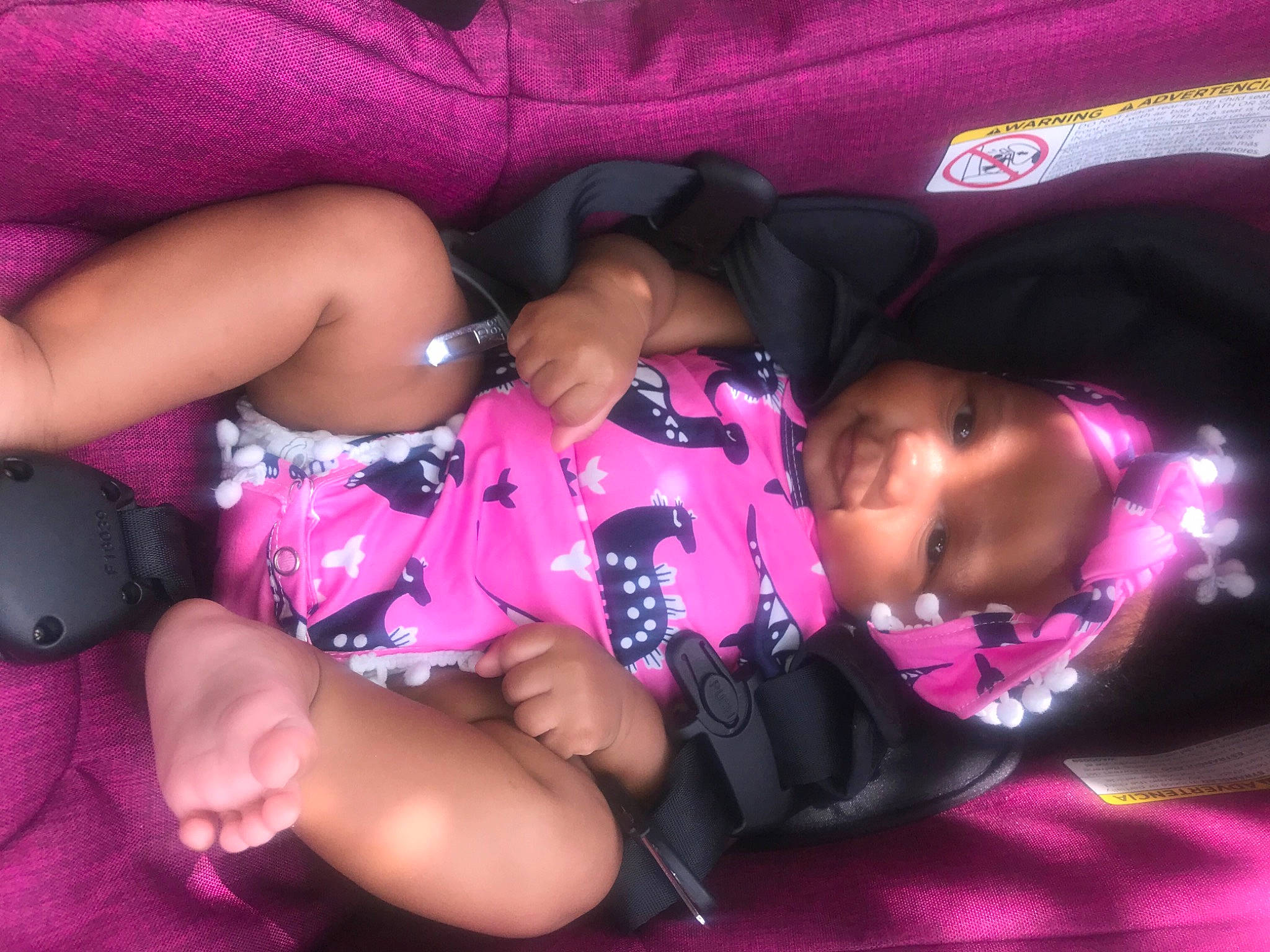 Laryha joined the competition — help win amazing prizes! baby, black_hair, cheek, child, finger, fun, hand, lap, leg, magenta, mouth, muscle, nail, person, pink, play, product, sitting, skin, thigh