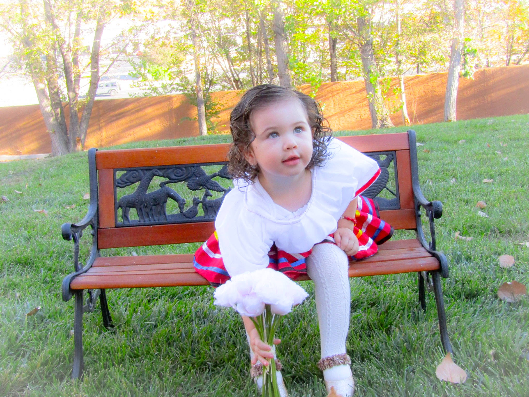 Kalyna joined the competition — help win amazing prizes! baby_toddler_clothing, child, comfort, eye, fun, furniture, garden, grass, grass_family, happy, leaf, leisure, outdoor_bench, outdoor_furniture, people_in_nature, person, plant, recreation, sitting, toddler