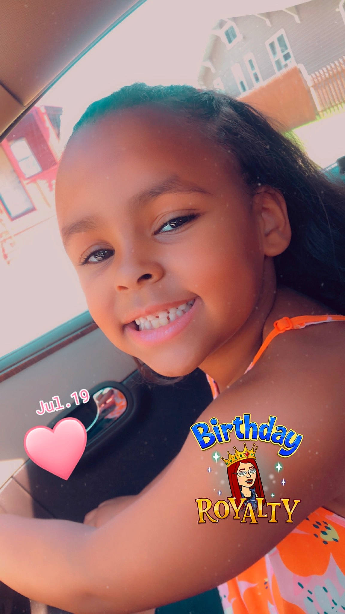 Neveyah Britton joined the competition — help win amazing prizes! chest, child, electric_blue, eye, face, fun, happy, joy, leisure, lip, logo, magenta, mouth, neck, necklace, person, recreation, skin, smile, t_shirt