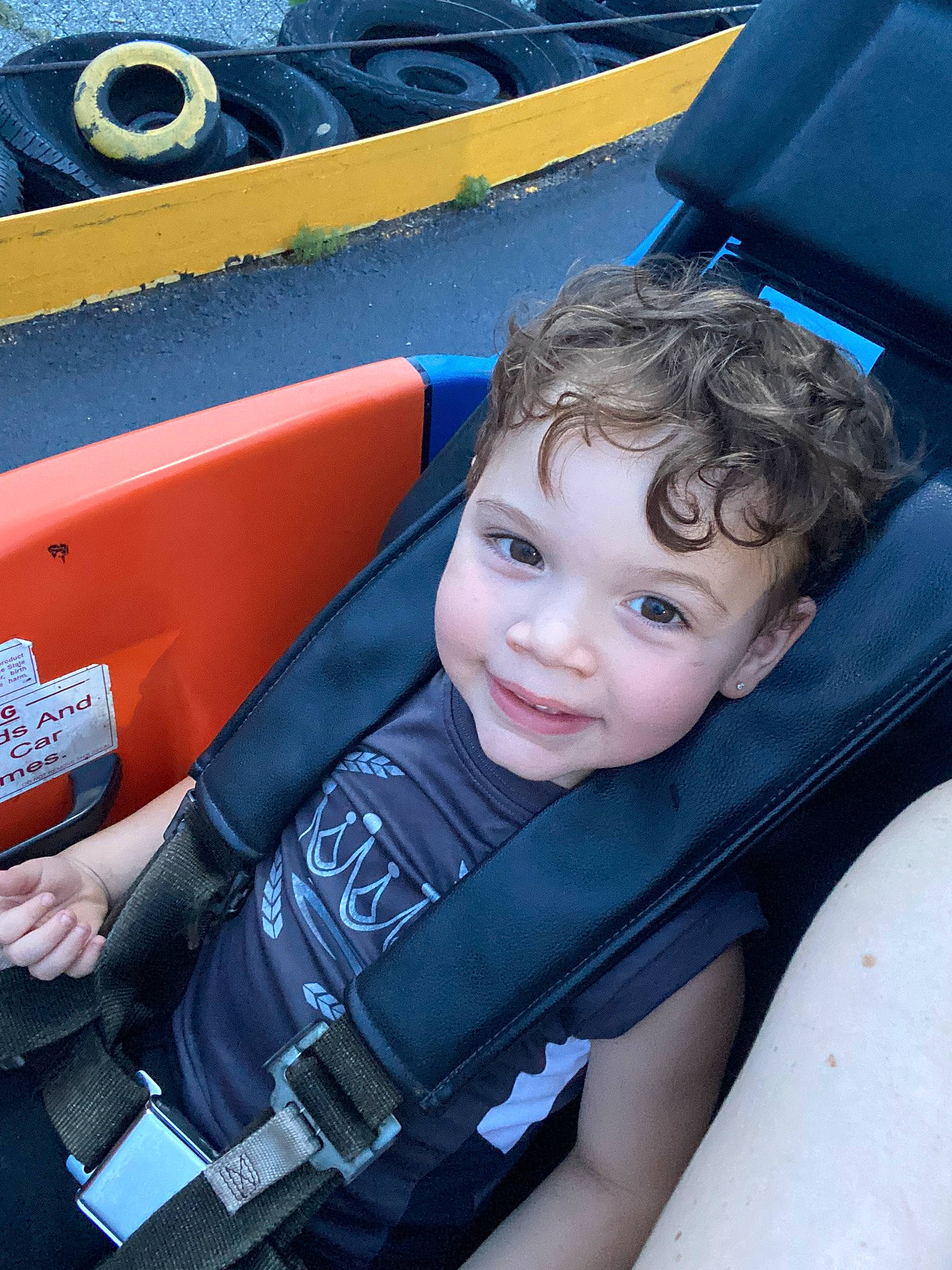 Xzander joined the competition — help win amazing prizes! auto_part, automotive_design, automotive_exterior, azure, blue, boats_and_boating_equipment_and_supplies, bumper, car_seat, electric_blue, flash_photography, fun, happy, joy, leisure, motor_vehicle, person, product, smile, toddler, travel