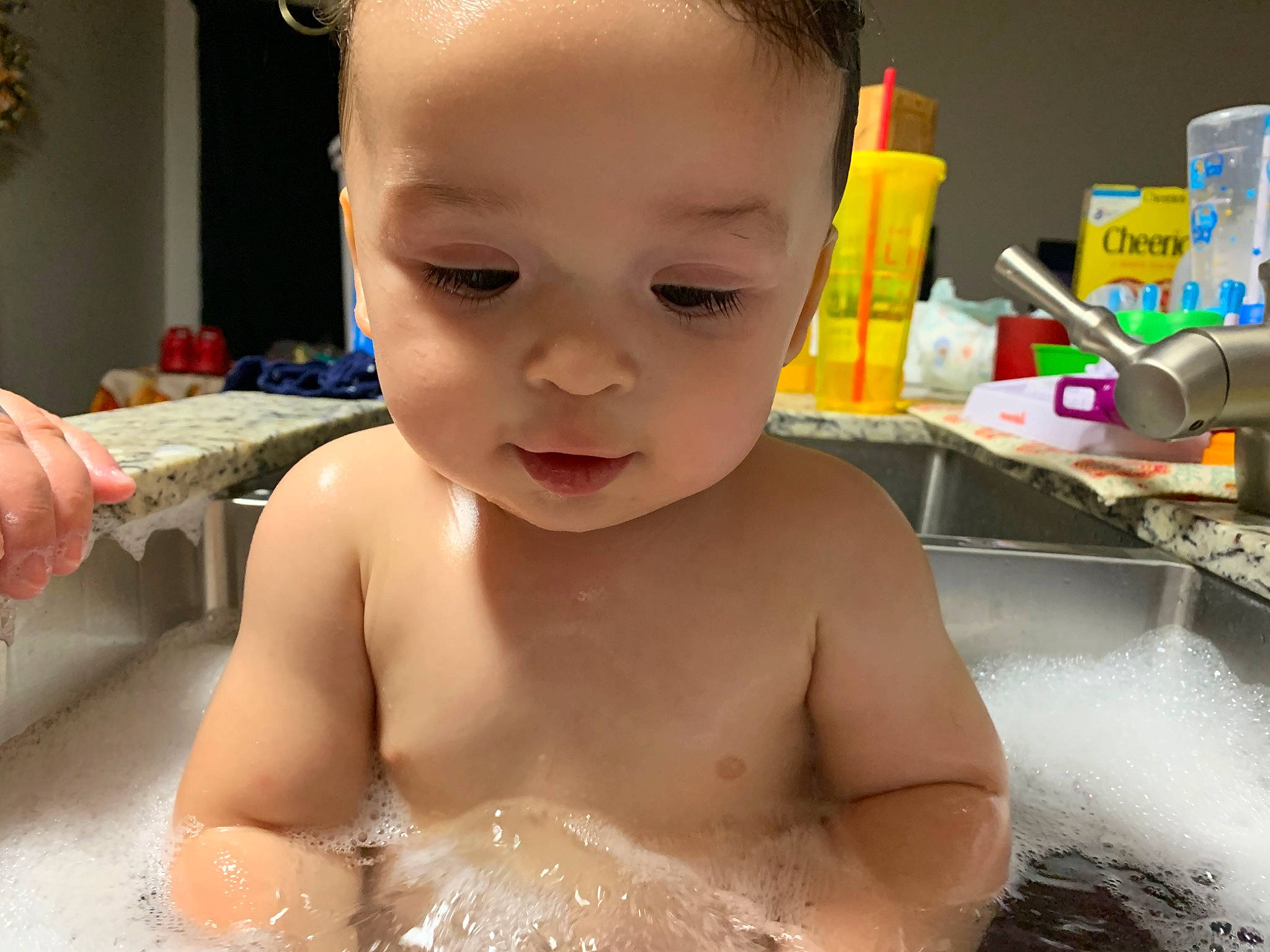 Corrado joined the competition — help win amazing prizes! baby, baby_bathing, bathing, bathtub, beauty, cheek, chest, child, ear, eye, face, forehead, fun, head, mouth, nose, person, skin, smile, toddler