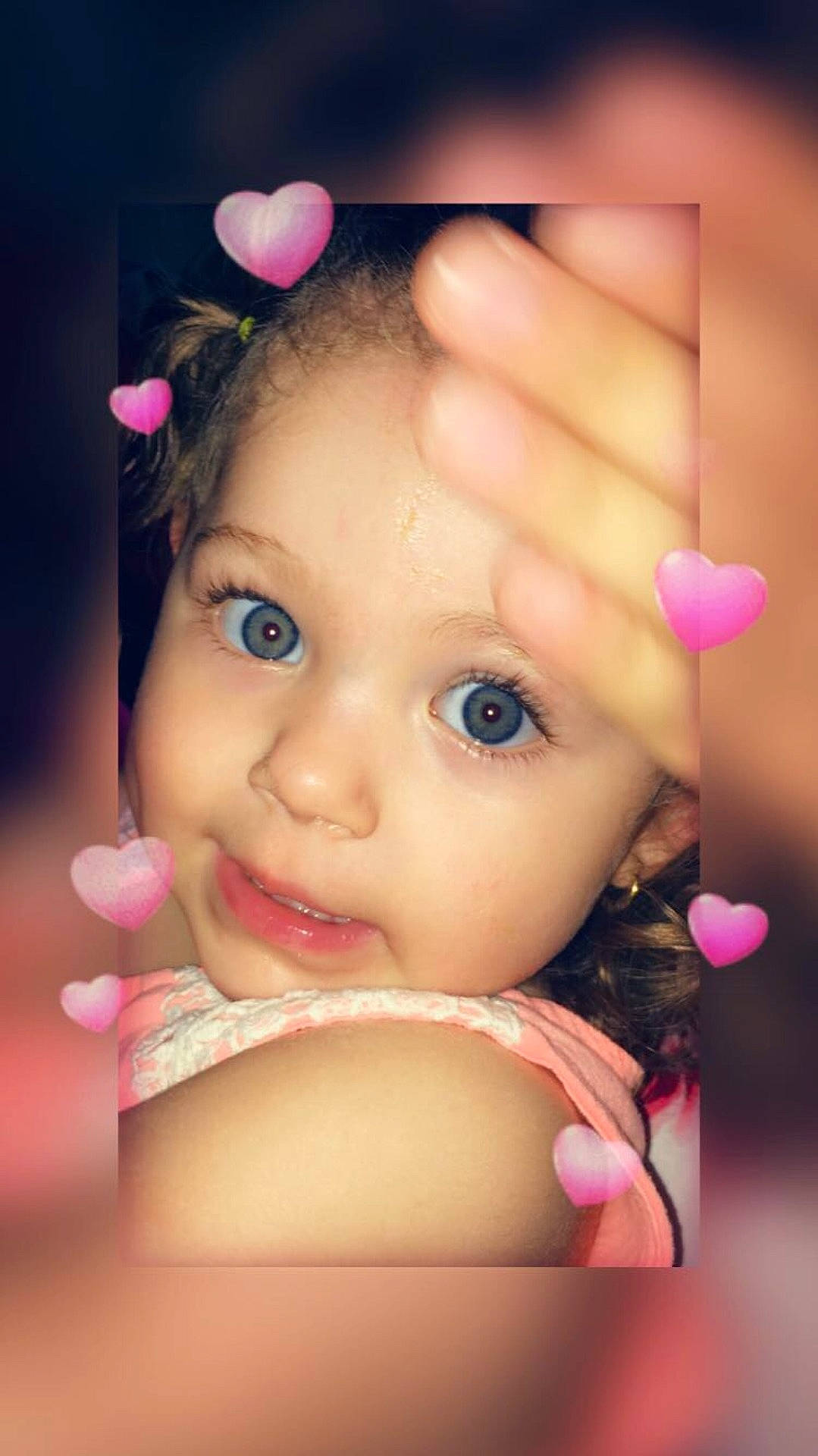 Lillyanna joined the competition — help win amazing prizes! beauty, cheek, child, chin, close_up, eye, eyebrow, eyelash, face, forehead, girl, head, human_hair_color, infant, lip, nose, person, pink, skin, smile