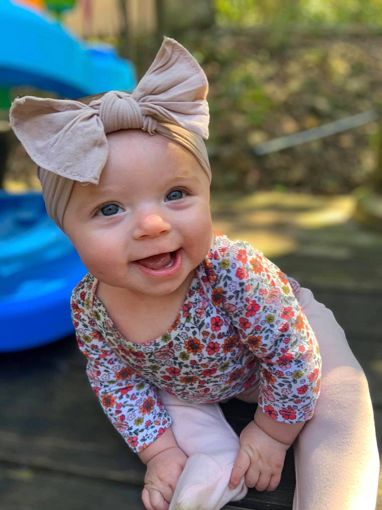 Ellie joined the competition — help win amazing prizes! baby, child, child_model, ear, fashion_accessory, fawn, fun, hair_accessory, happy, hat, head, headband, headgear, headwear, person, skin, smile, toddler, vacation