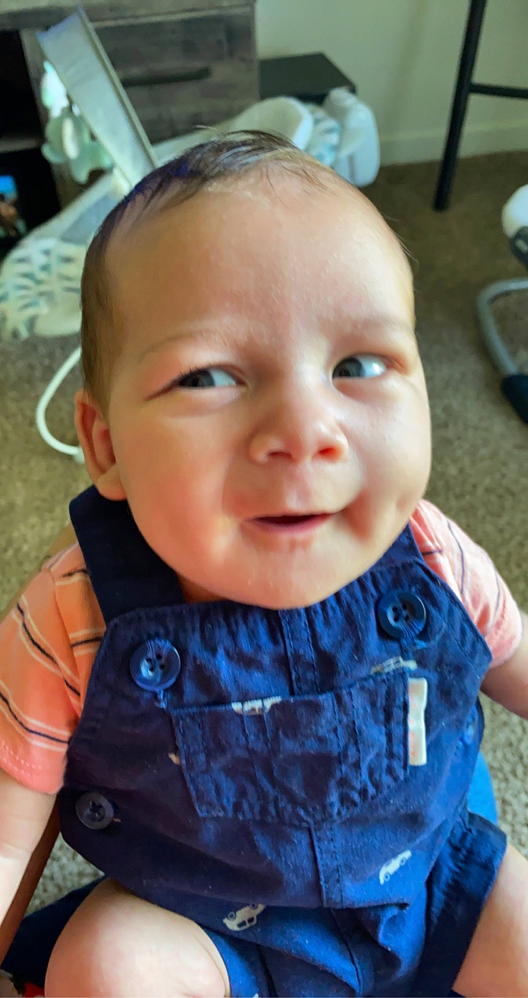 Bentley joined the competition — help win amazing prizes! baby, baby_toddler_clothing, blue, cheek, clothing, cool, ear, electric_blue, eyelash, happy, iris, lip, mouth, neck, nose, outerwear, person, skin, sleeve, smile
