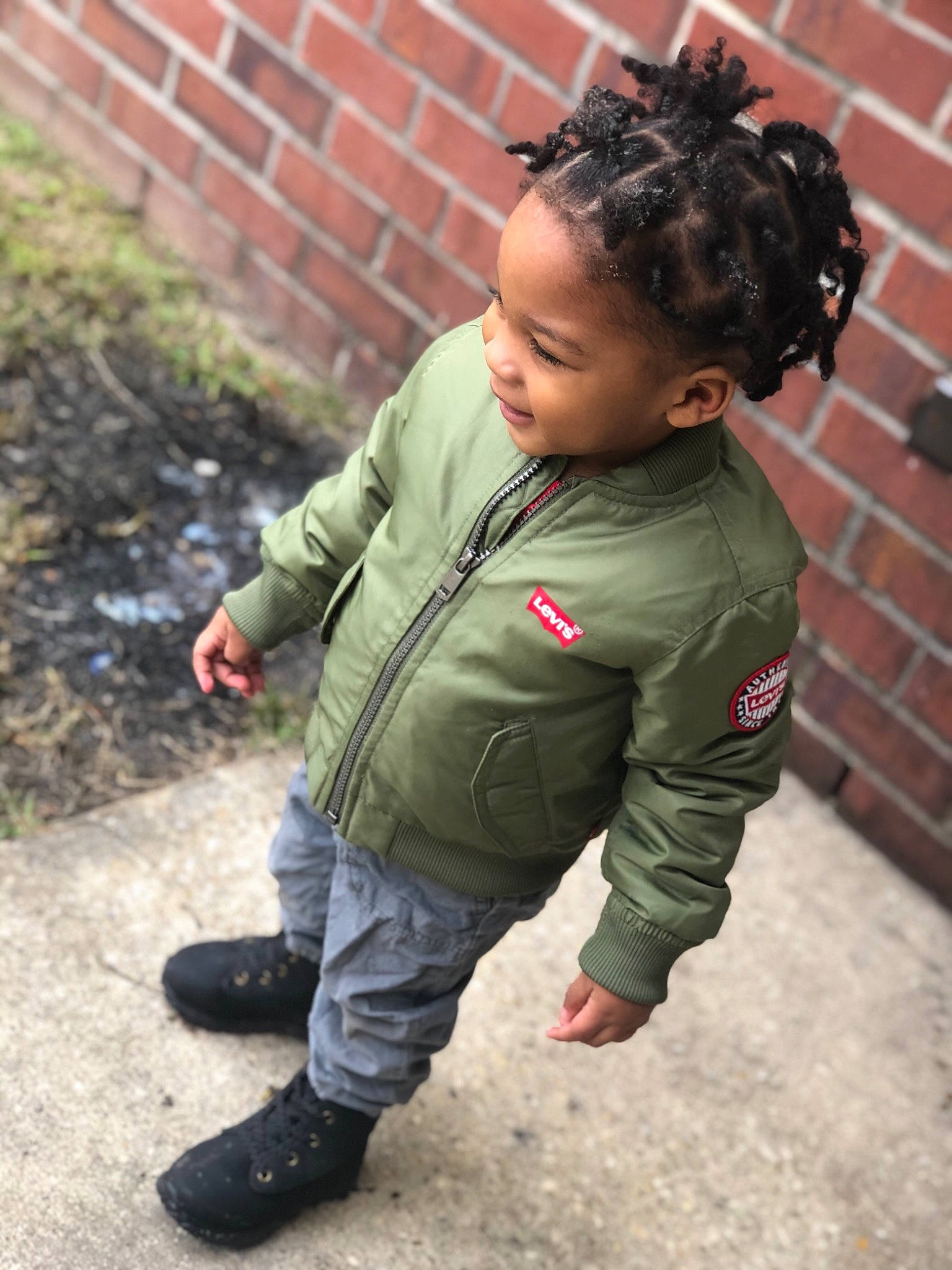 Brysten joined the competition — help win amazing prizes! adaptation, cheek, child, design, forehead, hairstyle, jacket, male, outerwear, pattern, person, play, sitting, toddler
