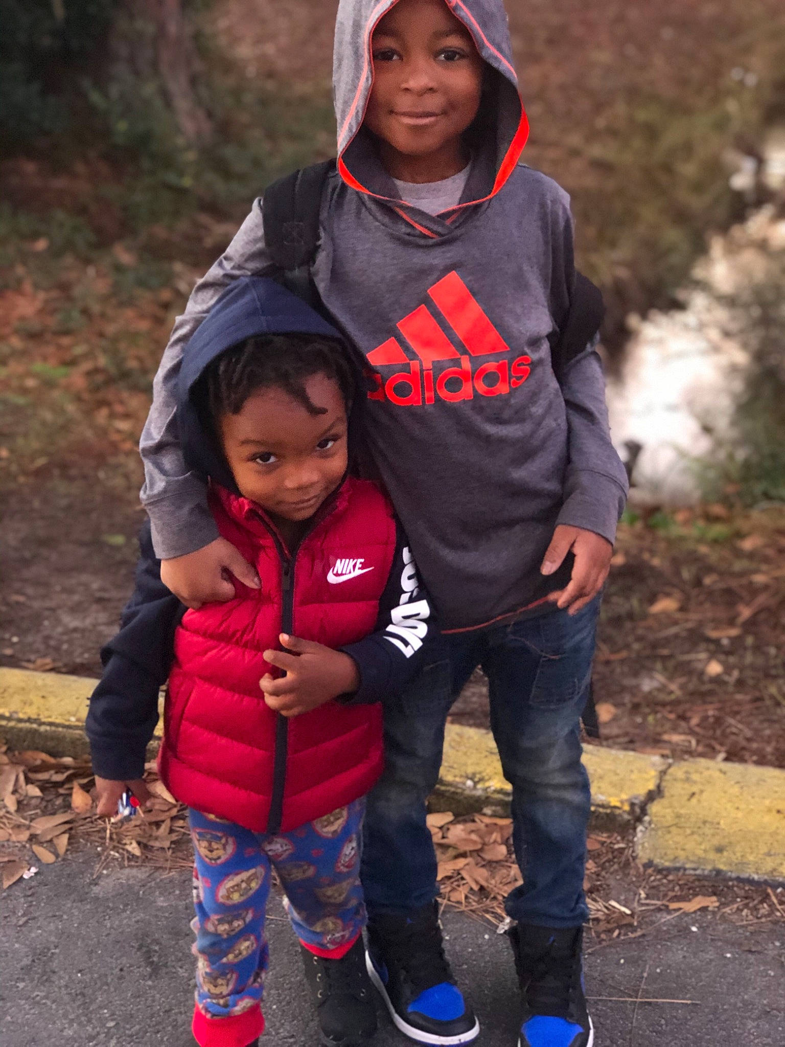 Jordan joined the competition — help win amazing prizes! child, daughter, hood, hoodie, jacket, jeans, joy, outerwear, people, person, sibling, smile, t_shirt, toddler, vacation, walking