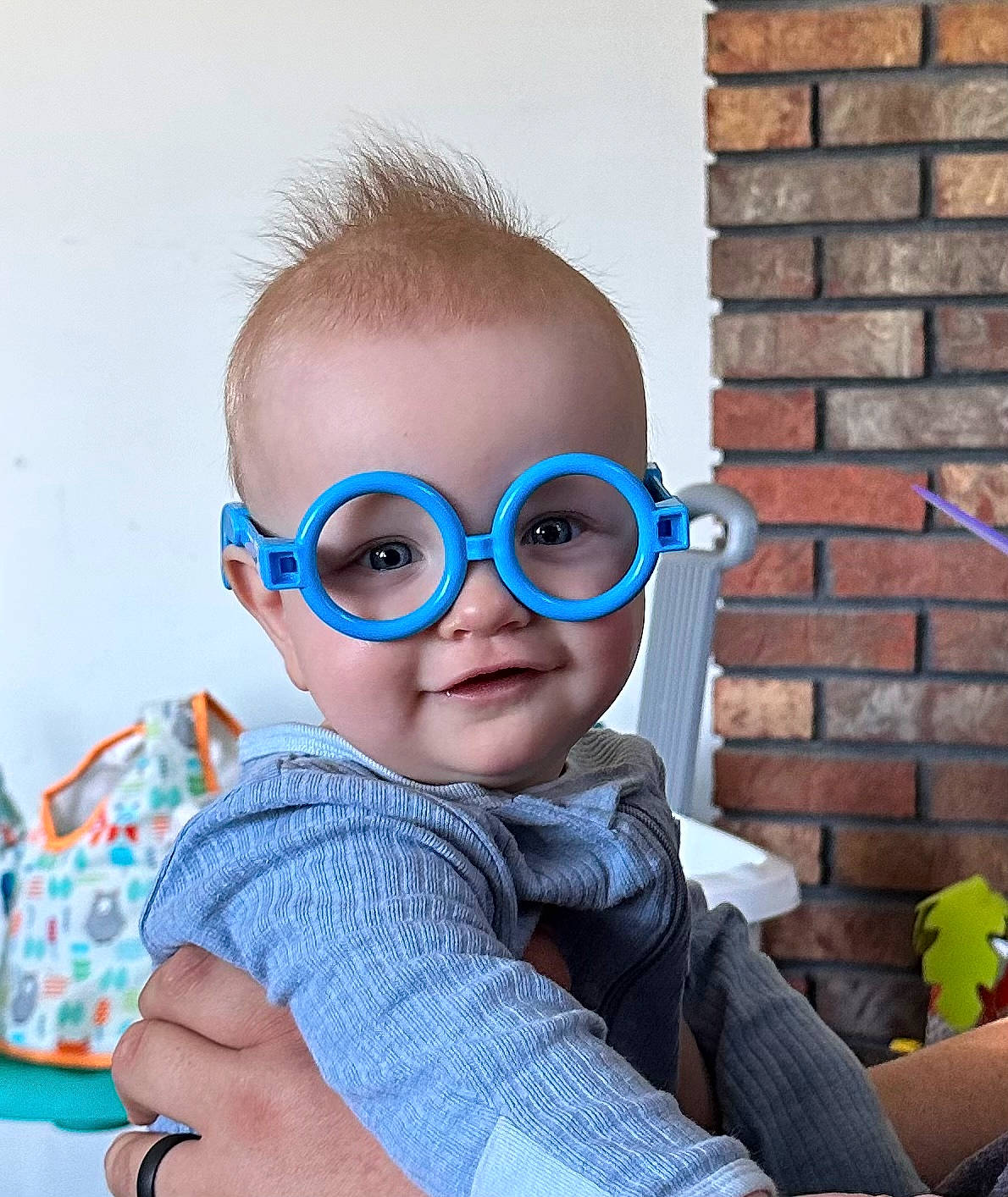 Anthony joined the competition — help win amazing prizes! baby, baby_products, baby_toddler_clothing, cheek, child, costume, electric_blue, eyelash, eyewear, fictional_character, fun, leisure, nose, pattern, person, personal_protective_equipment, sitting, t_shirt, textile, toddler