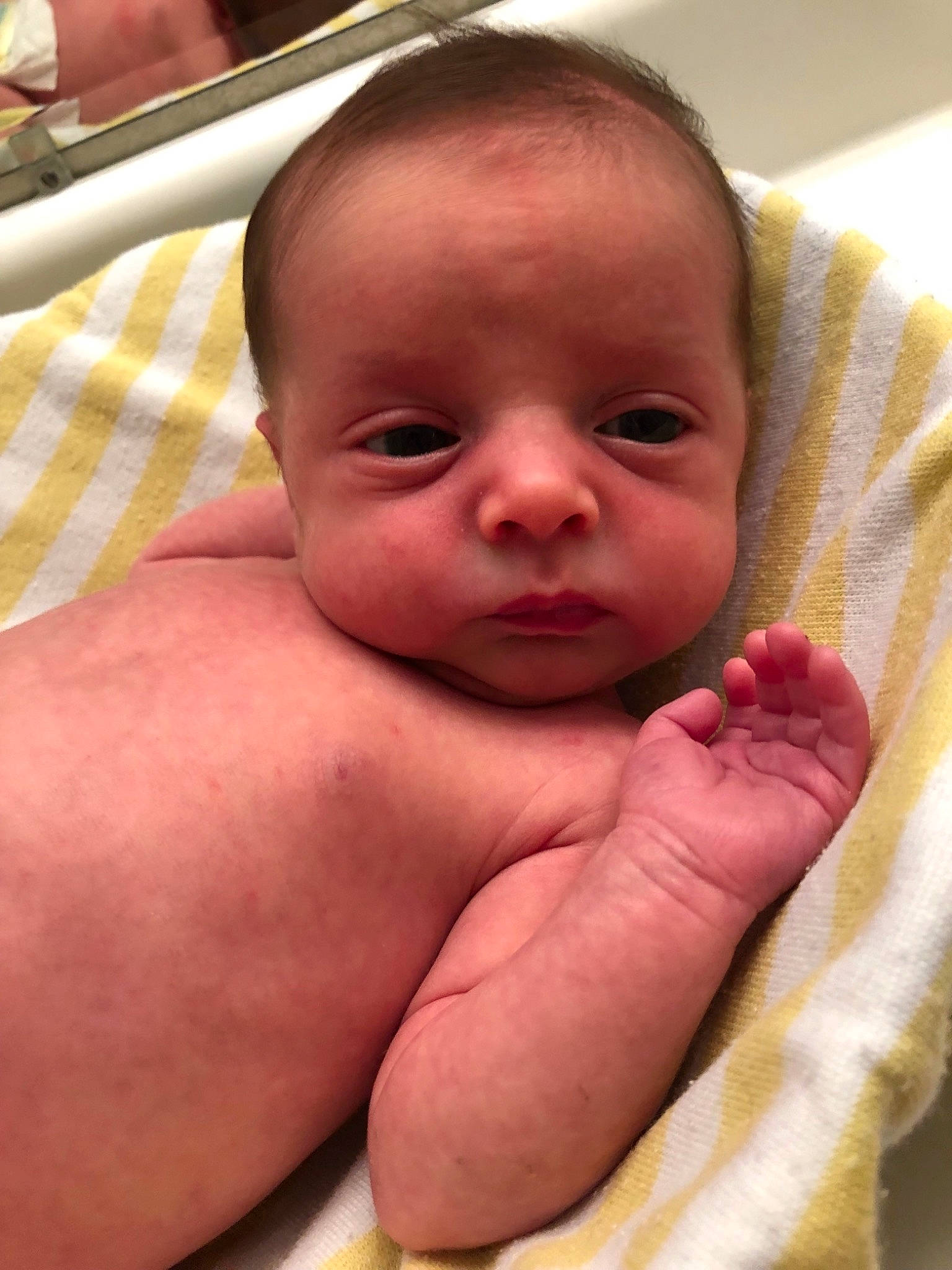 River joined the competition — help win amazing prizes! baby, cheek, child, chin, face, finger, hand, head, lip, mouth, muscle, nose, person, skin, smile, thumb, toddler