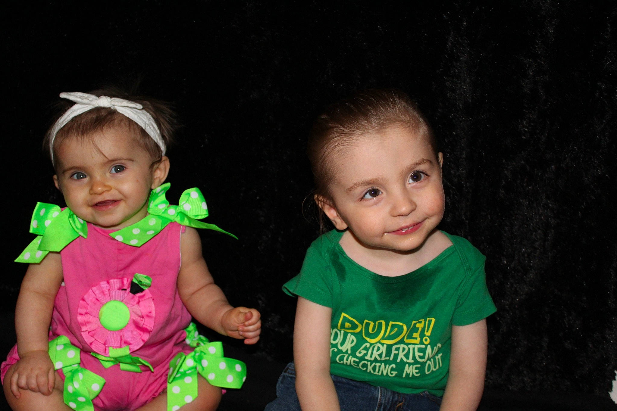 Linda joined the competition — help win amazing prizes! adaptation, baby, cheek, child, family, fun, green, happy, iris, neck, people, person, sibling, skin, smile, t_shirt, toddler, vacation