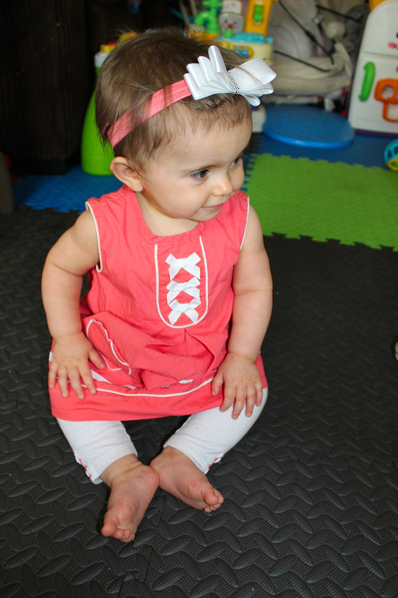 Linda joined the competition — help win amazing prizes! baby, child, fun, leg, party, person, play, sitting, skin, smile, toddler