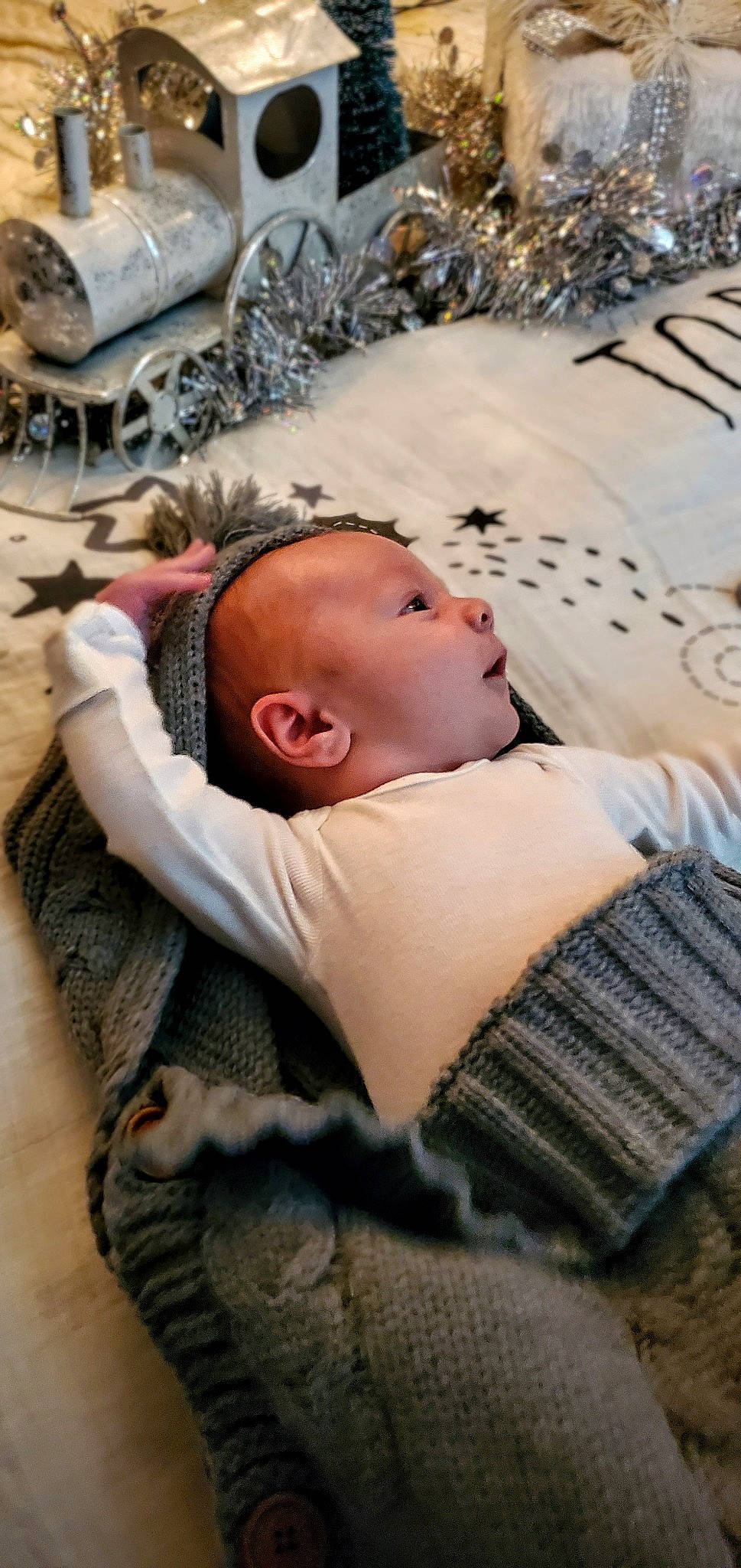 River joined the competition — help win amazing prizes! baby, baby_products, baby_toddler_clothing, bedding, bedtime, cheek, child, comfort, fur, grass, linens, nap, pattern, person, room, sitting, skin, sleep, textile, toddler