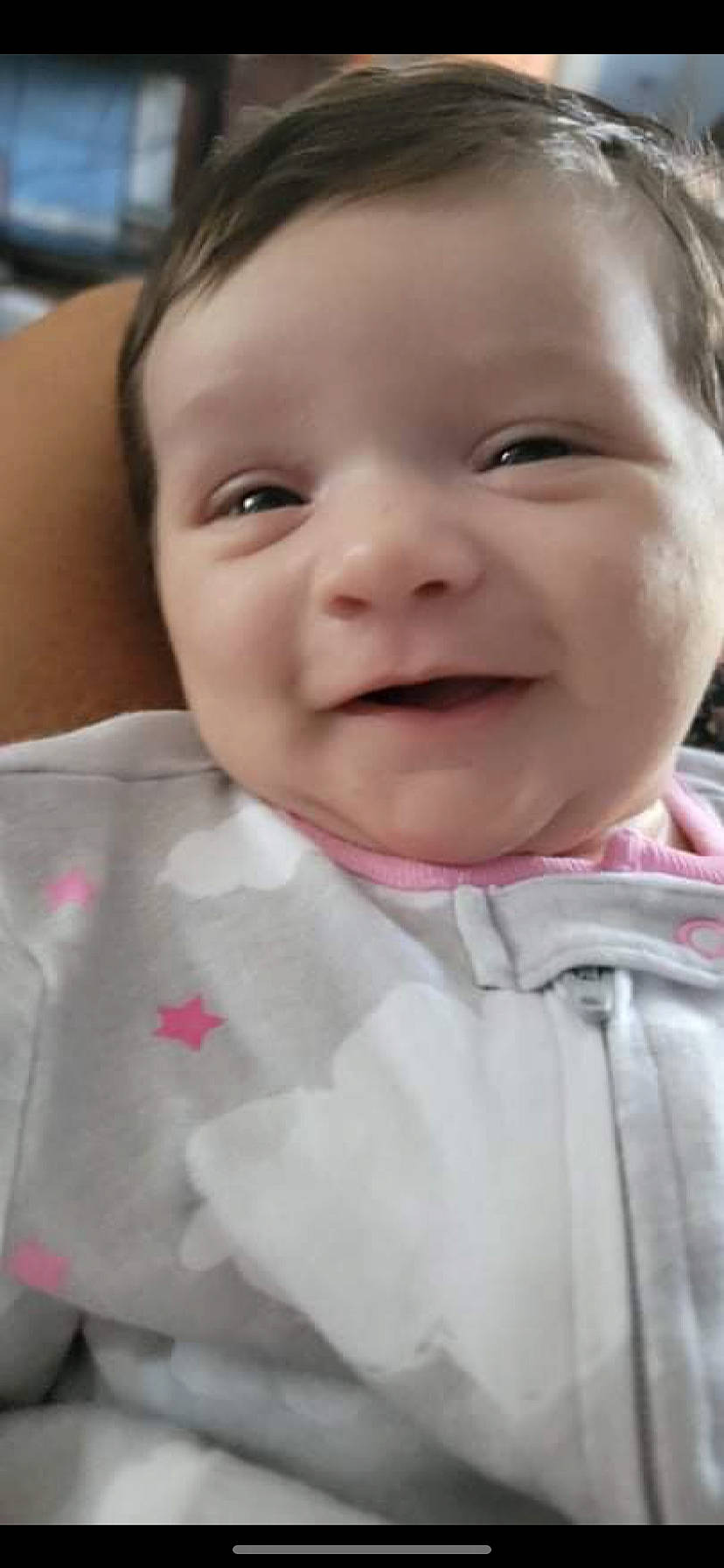 Calliope joined the competition — help win amazing prizes! baby, baby_toddler_clothing, cheek, child, collar, eyebrow, eyelash, fun, happy, iris, lip, magenta, mouth, neck, nose, person, pink, skin, sleeve, smile