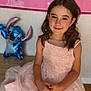 Ashley participe au concours pour gagner de l'argent avec cette photo : child, girl, birthday, dress, pink, smile, face, balloon, celebration, party, curly_hair, sitting, happy, indoors, decoration, sparkle, portrait, young, cute, event