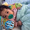 Blessin joined the competition — help win amazing prizes! baby, bed, blanket, child, comfort, cozy, curly_hair, cute, face, hand, indoors, infant, lying_down, nap_time, pacifier, plush_pillow, resting, sleepwear, soft_toys, young_child