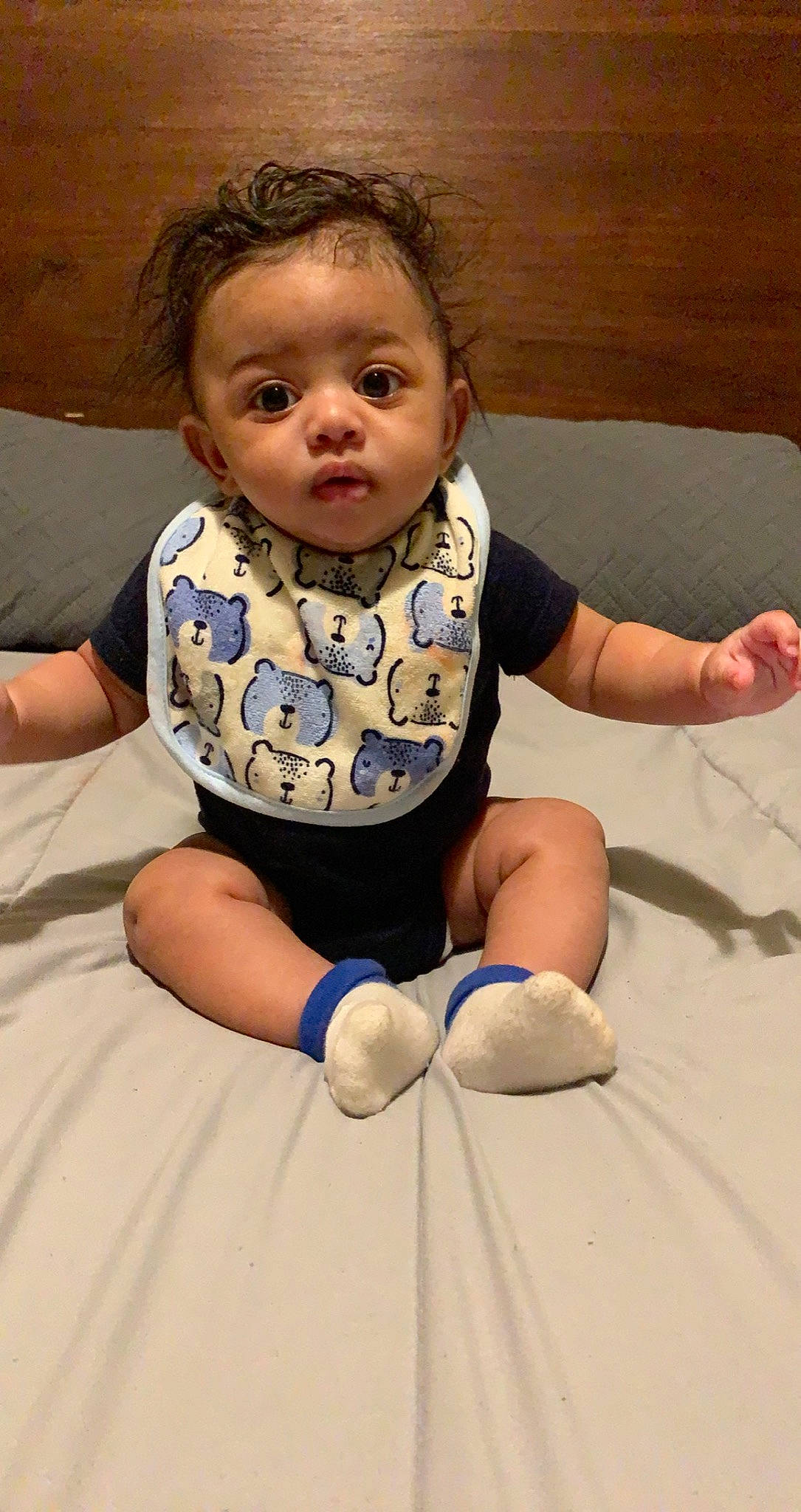 Luis joined the competition — help win amazing prizes! ankle, baby, baby_grabbing_for_something, baby_toddler_clothing, barefoot, cheek, child, comfort, ear, elbow, eye, finger, foot, knee, mouth, nose, person, skin, sock, surprise