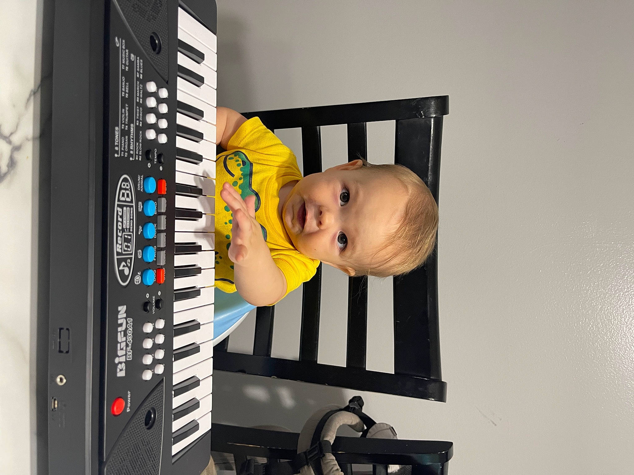 Tristin joined the competition — help win amazing prizes! audio_equipment, baby, baby_products, baby_toddler_clothing, child, font, gadget, home_appliance, machine, major_appliance, multimedia, person, room, shelf, toddler