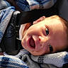 Kane joined the competition — help win amazing prizes! baby, blanket, blue_blanket, car_seat, child, close_up, cozy, eyes, face, gray_blanket, indoor, infant, looking_at_camera, open_mouth, photograph, portrait, safe, seat_belt, vehicle, wrapped