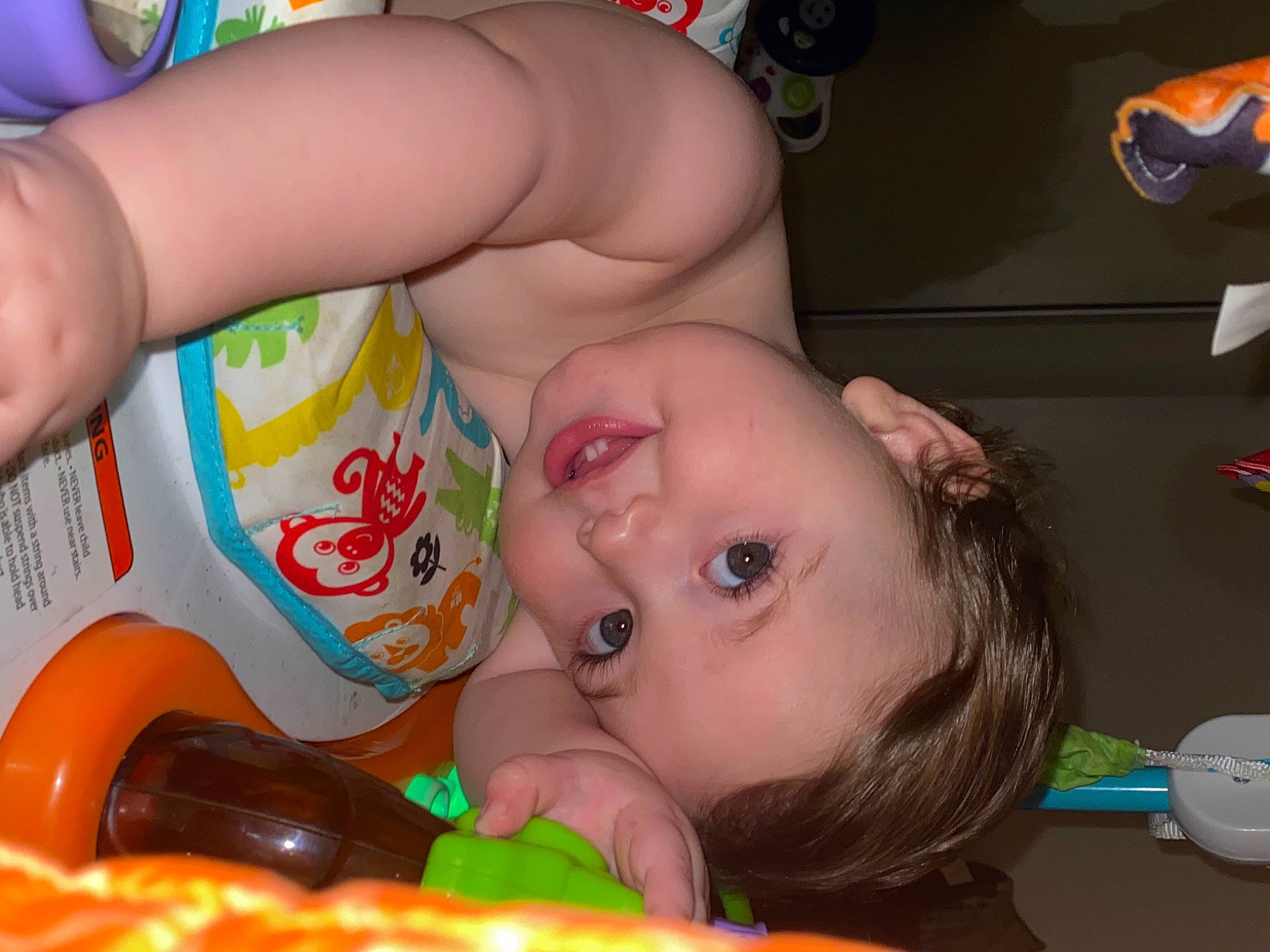 Clinton joined the competition — help win amazing prizes! baby, baby_products, baby_toys, bathing, cheek, chest, child, ear, finger, fun, happy, mouth, nose, organ, person, play, room, skin, thigh, toddler