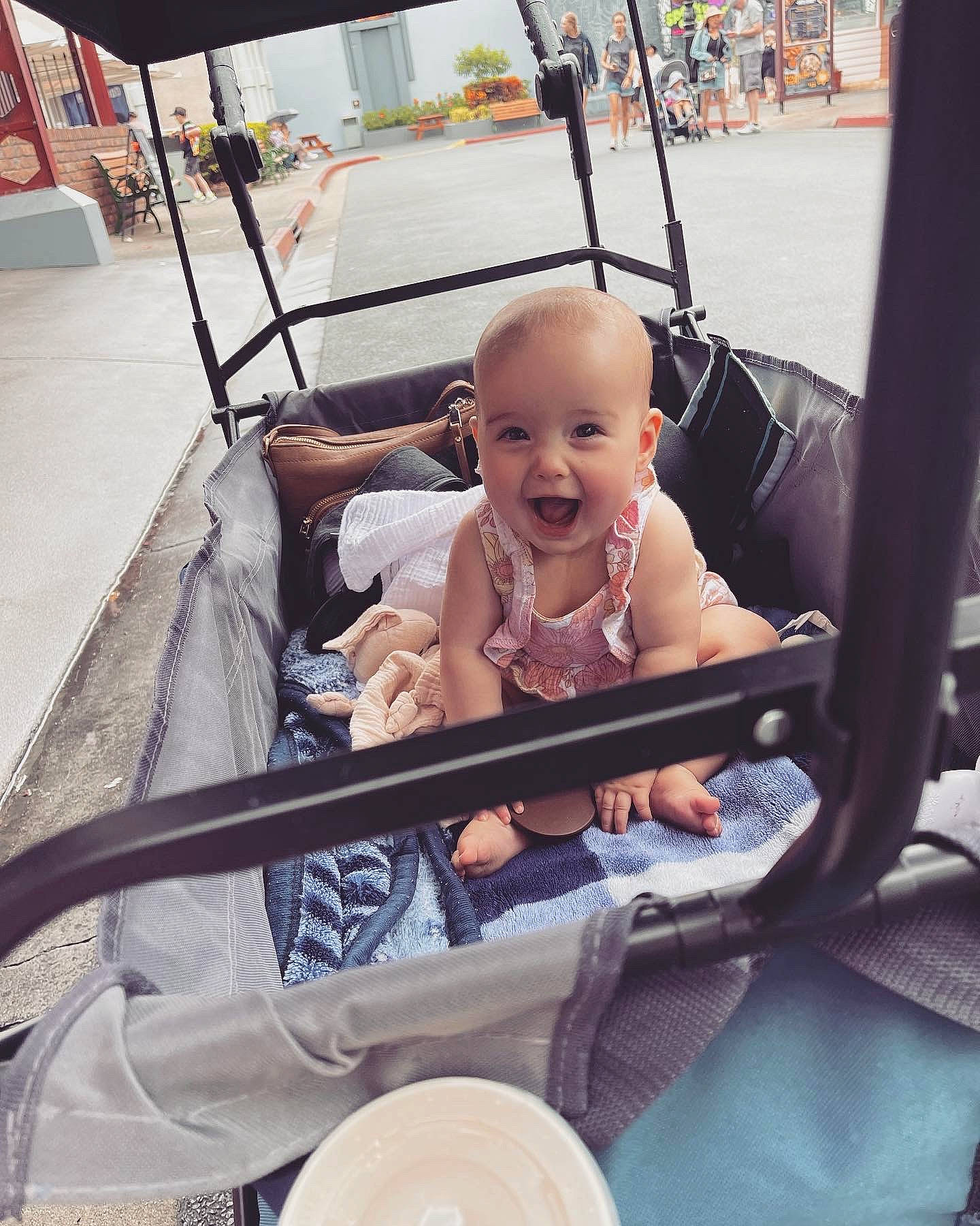 Billie joined the competition — help win amazing prizes! auto_part, baby, baby_carriage, baby_products, chair, cool, eye, eyewear, folding_chair, fun, happy, leisure, motor_vehicle, person, product, recreation, sitting, smile, tire, toddler