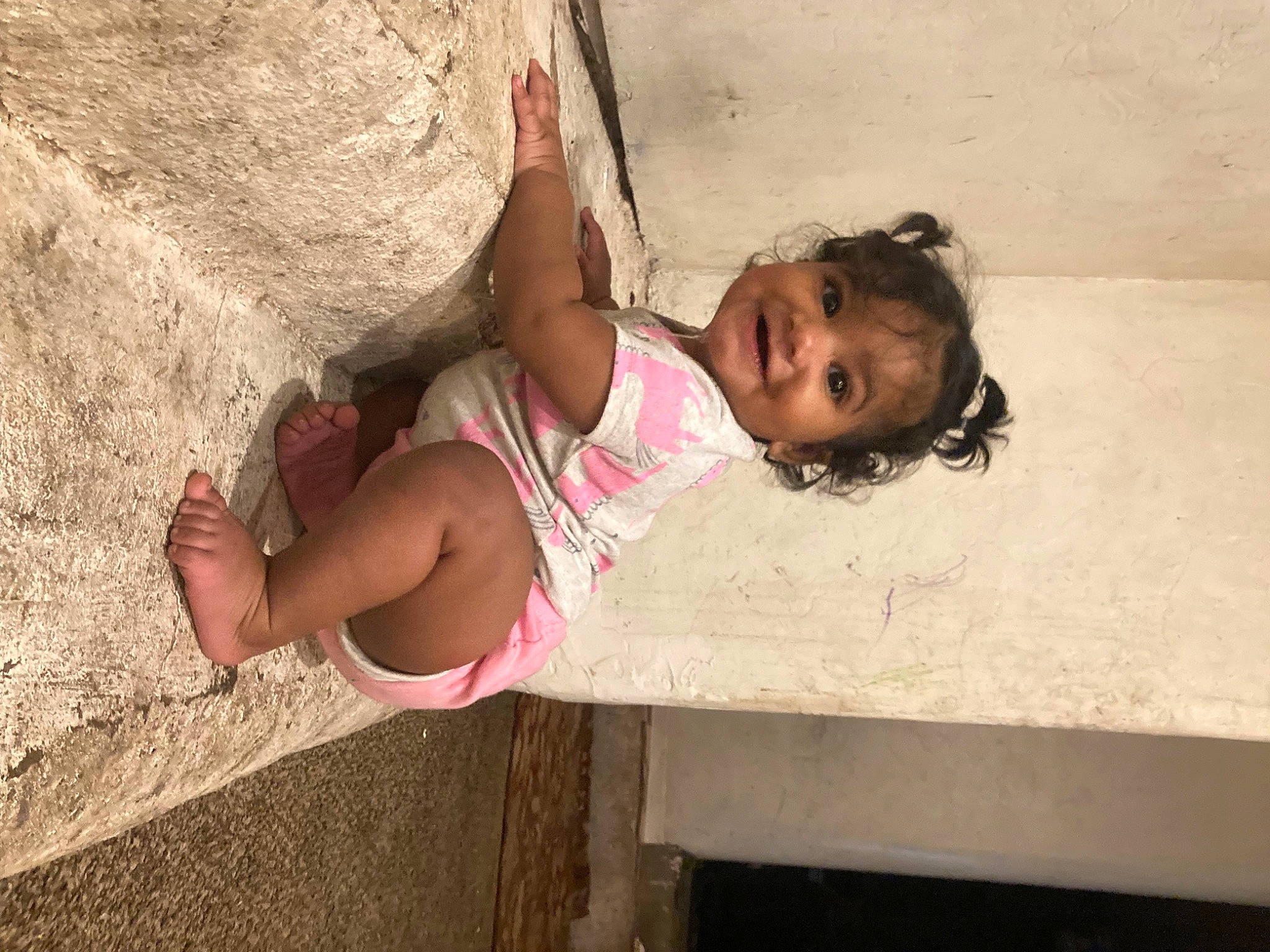 Marianna joined the competition — help win amazing prizes! arm, child, eye, face, fun, hairstyle, happy, human, human_leg, joy, leg, leisure, person, pink, recreation, shorts, sitting, skin, smile, thigh