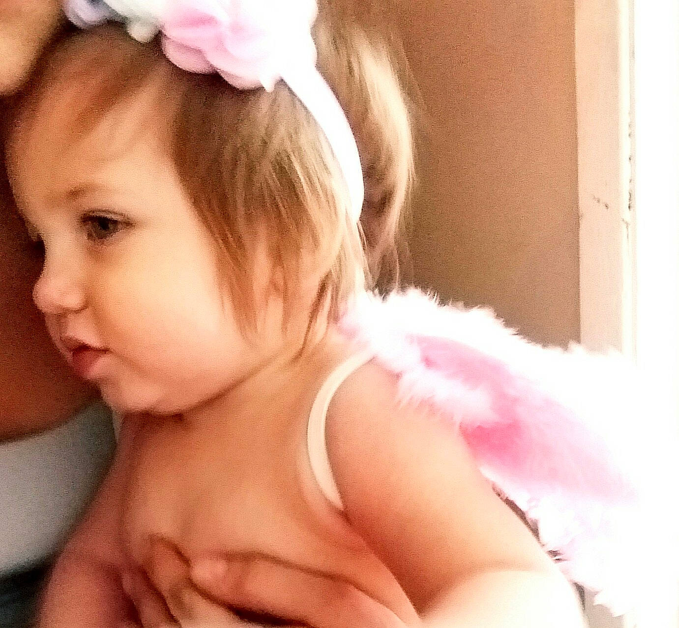 Emileah joined the competition — help win amazing prizes! baby, beauty, cheek, chest, child, ear, face, fashion_accessory, hair, hair_accessory, hand, head, headband, headgear, neck, person, photography, pink, skin, smile