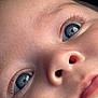 Capucine a rejoint le concours — aidez-le/la à gagner de superbes lots ! baby, blue_eyes, child, close_up, cute, detail, expression, eyelashes, face, human, infant, innocence, looking_up, mouth, newborn, nose, portrait, skin, soft, young