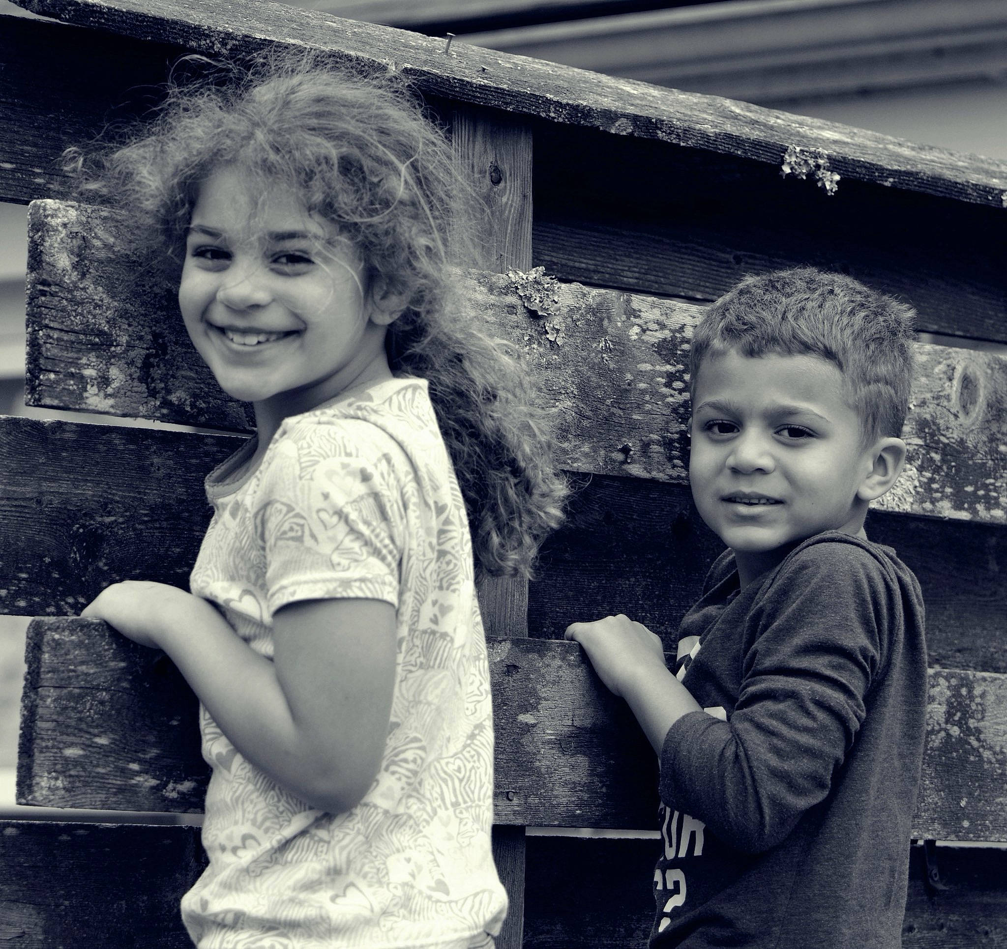 Samariyah joined the competition — help win amazing prizes! black_and_white, child, eye, face, family, fun, happy, joy, monochrome, monochrome_photography, people, person, photograph, photography, sibling, sitting, smile, snapshot, standing, style