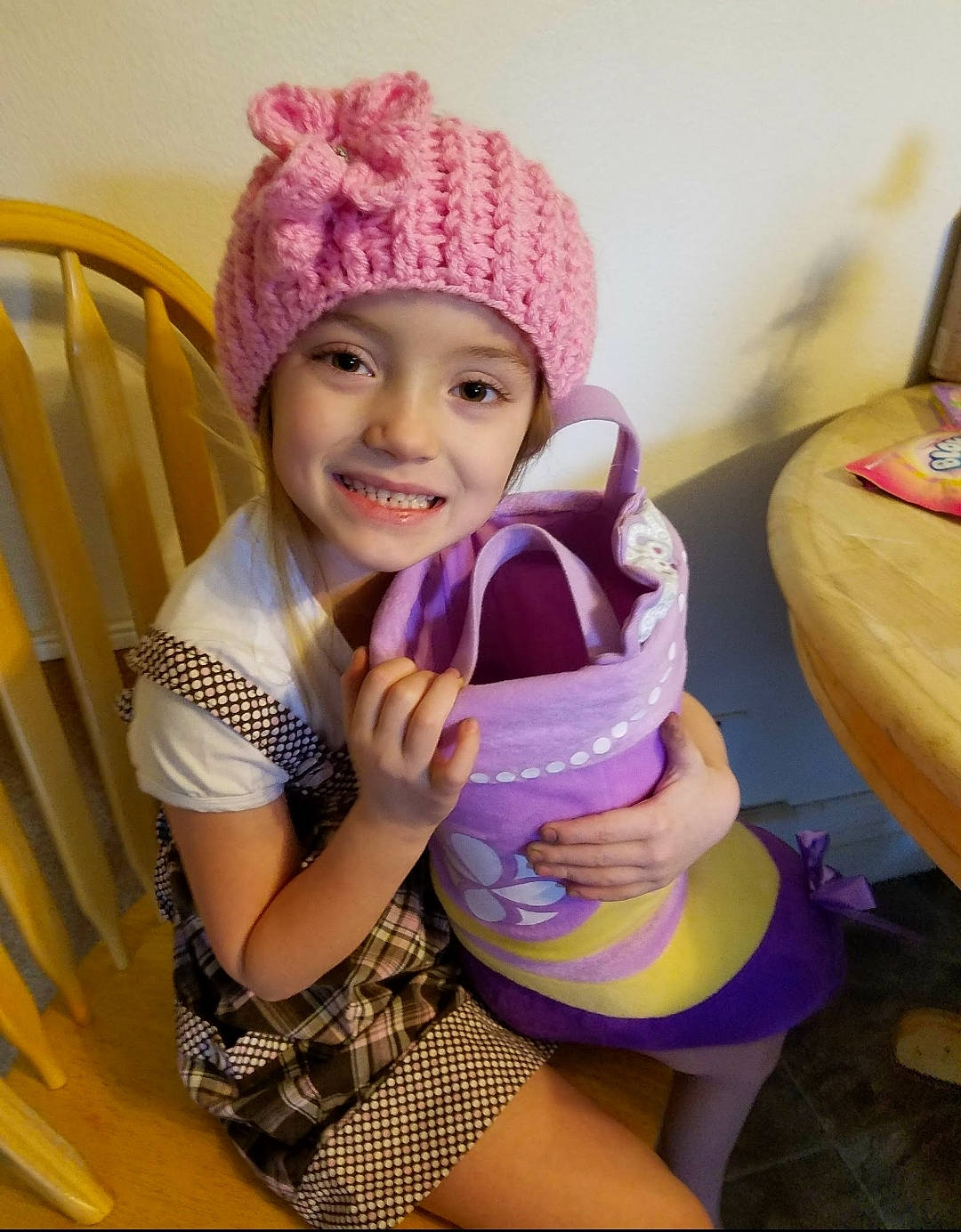 Nikana joined the competition — help win amazing prizes! arm, baby, baby_toddler_clothing, cap, chair, child, clothing, face, fun, happy, hat, headgear, headwear, joy, magenta, person, pink, purple, skin, smile