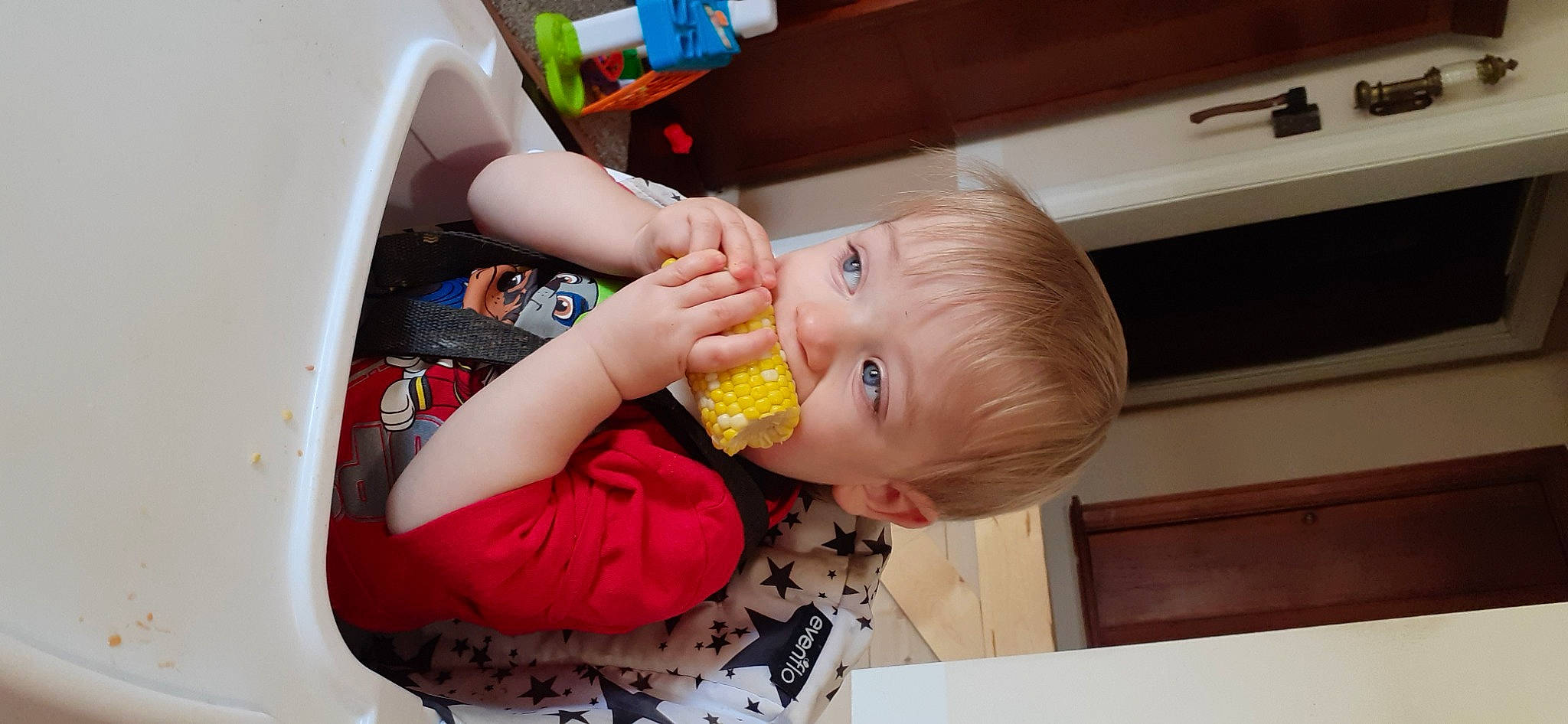 Mason joined the competition — help win amazing prizes! baby, baby_food, baby_playing_with_food, biting, child, cooking, drink, drinking, drinkware, eating, finger, food, food_craving, fun, mouth, nail, person, plastic_bottle, play, tableware