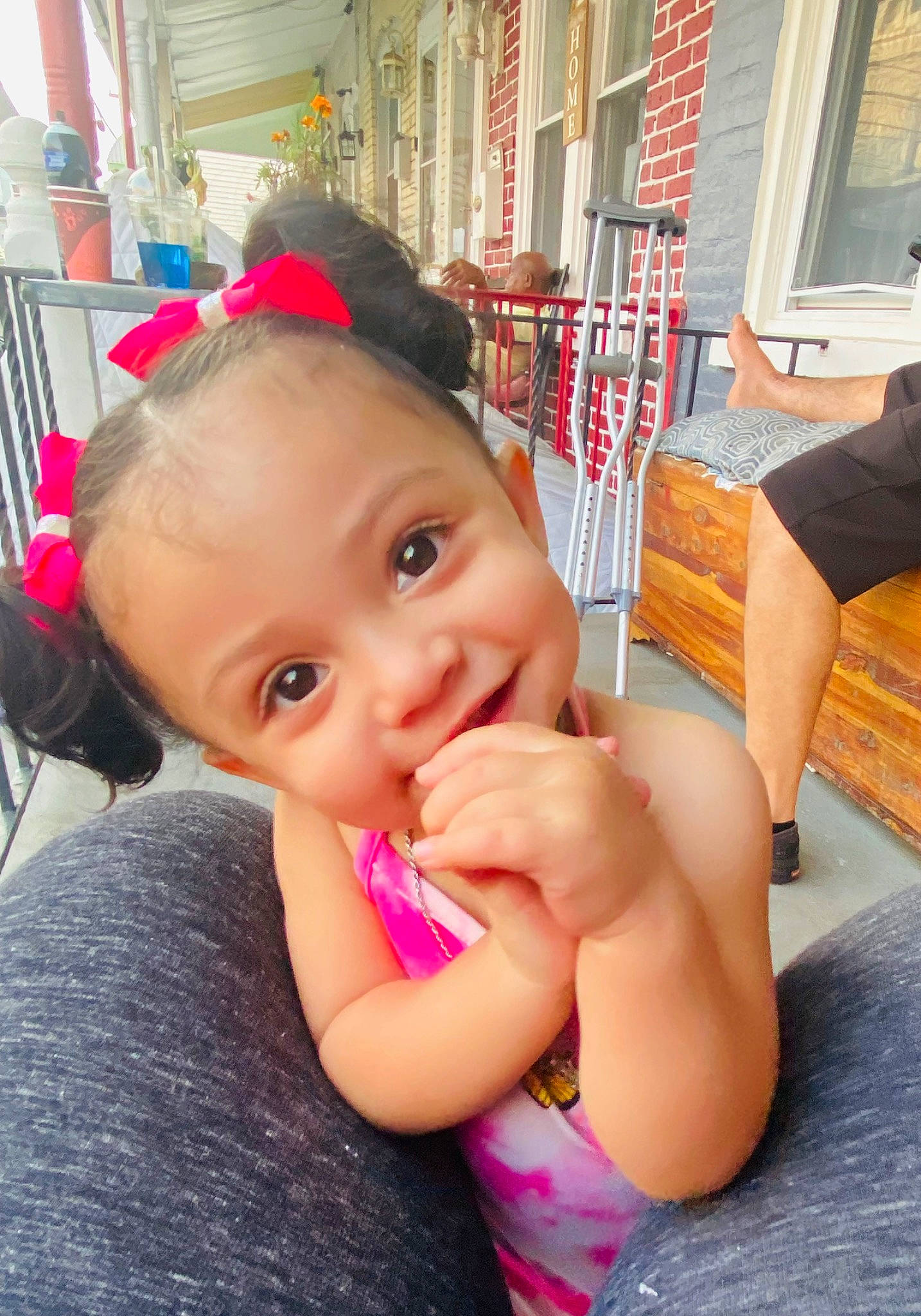 Lexis joined the competition — help win amazing prizes! abdomen, baby, chair, chest, child, ear, eyelash, finger, fun, gesture, happy, human_leg, joy, leisure, person, pink, recreation, sitting, thigh, thumb