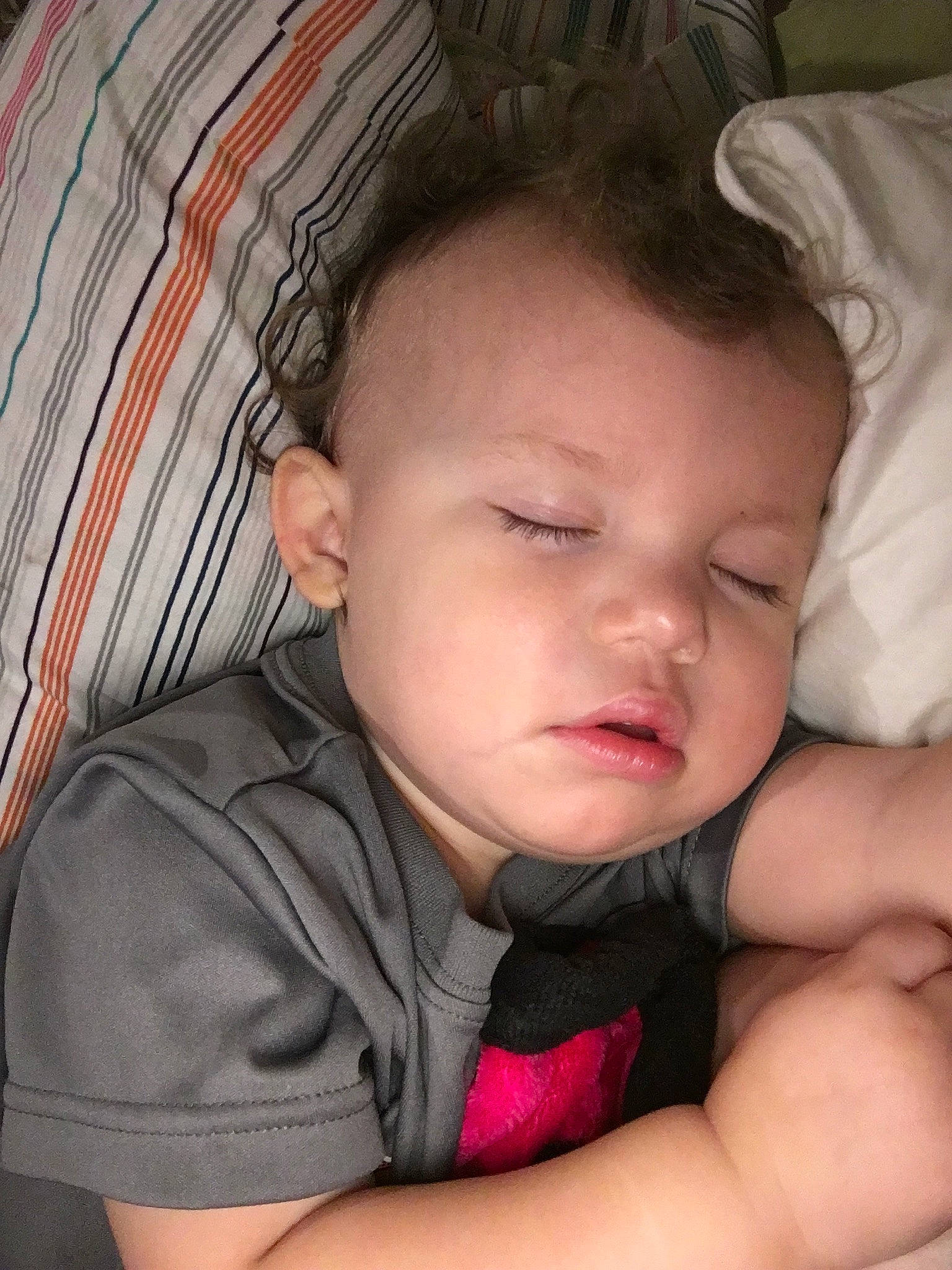 Takoda is registered to the contest to win money with this photo: cheek, child, chin, ear, face, forehead, girl, head, infant, lip, mouth, nose, person, product, sleep, toddler