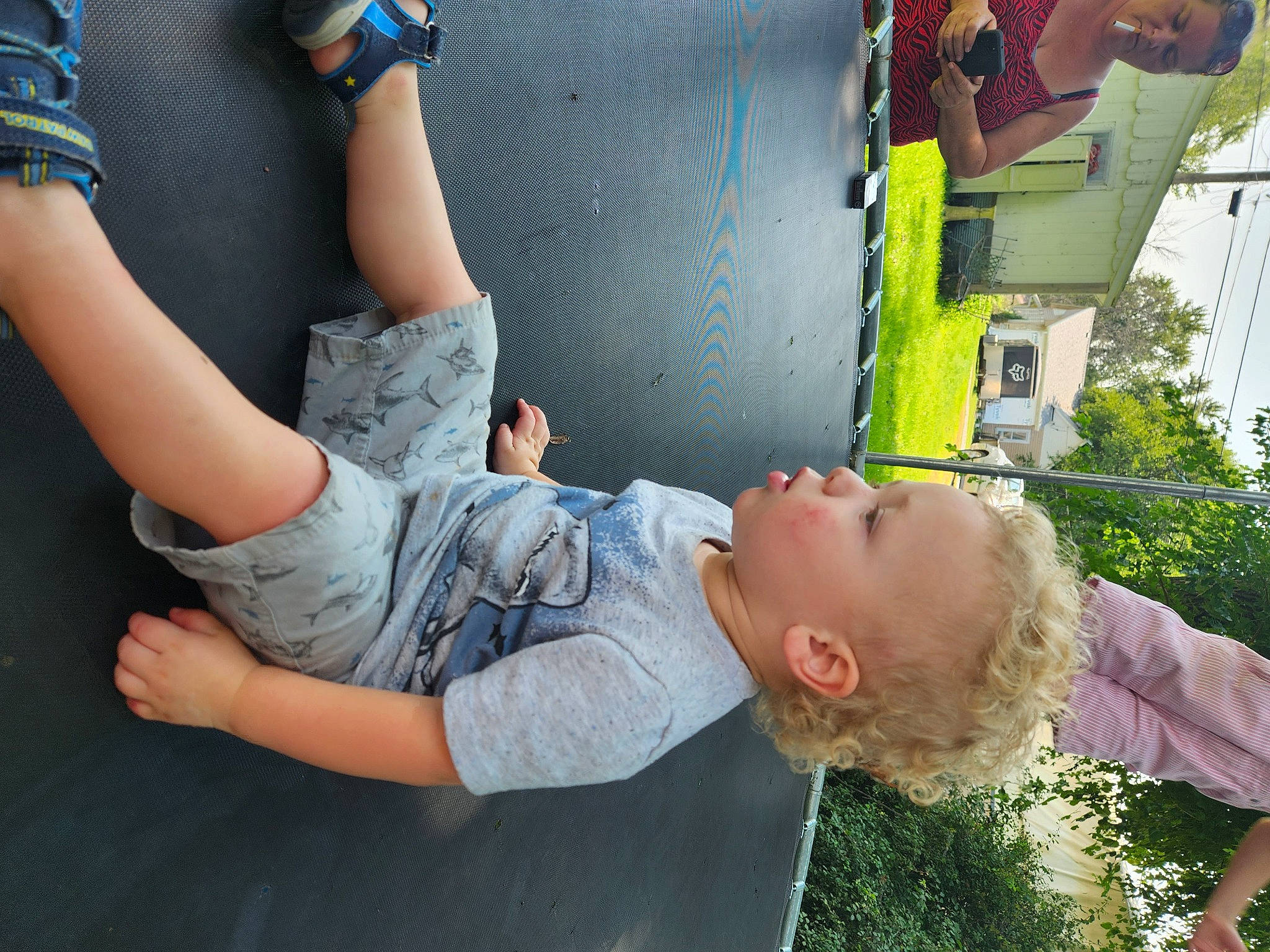 Issac joined the competition — help win amazing prizes! blue, child, elbow, fun, gesture, grass, happy, human, human_leg, joint, knee, leisure, person, plant, shorts, shoulder, sorrow, t_shirt, thigh, toddler