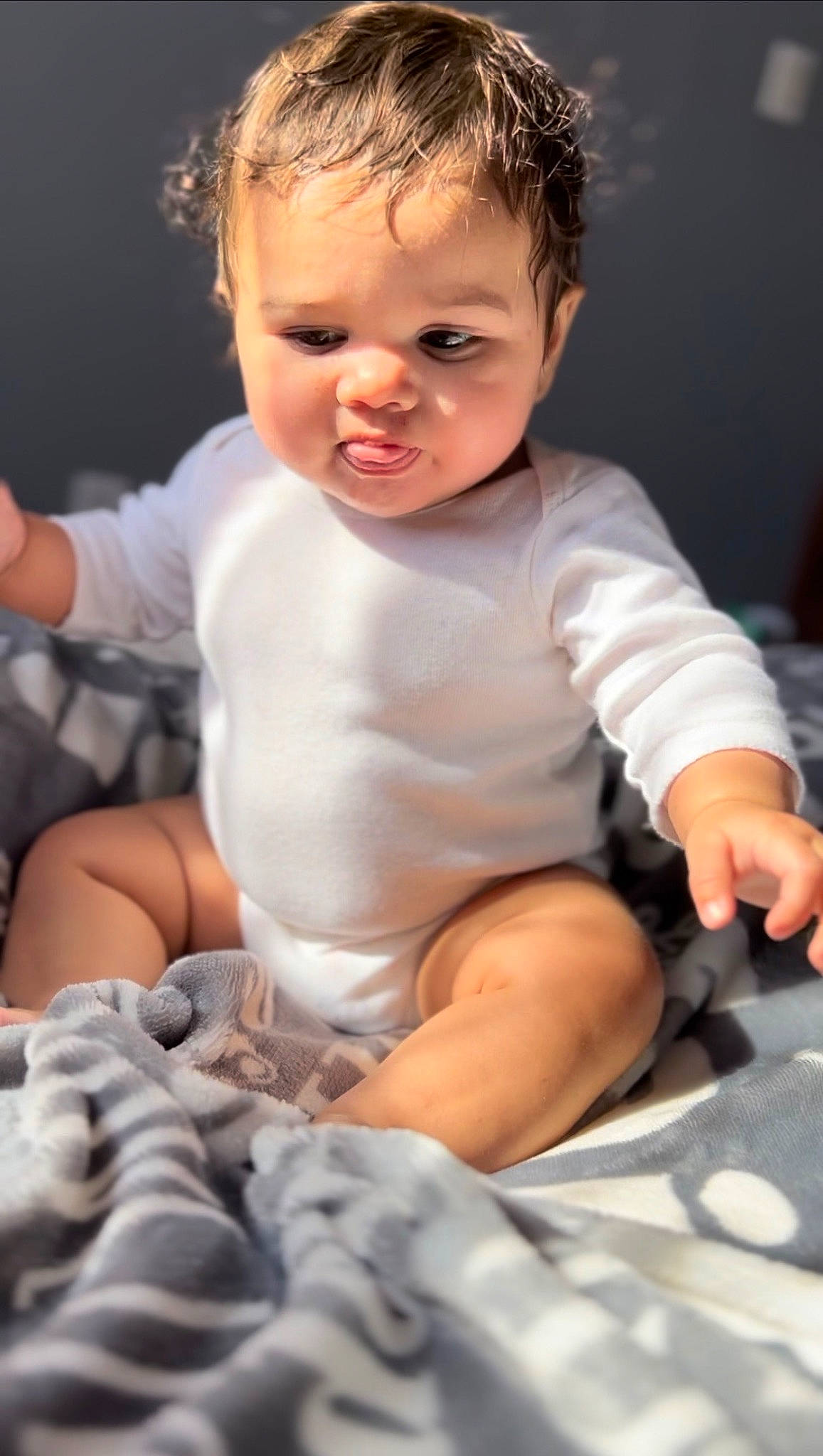 Gracen joined the competition — help win amazing prizes! arm, baby_toddler_clothing, beauty, cheek, child, eye, finger, flash_photography, gesture, hairstyle, hand, happy, human_body, iris, joint, muscle, person, product, skin, sleeve